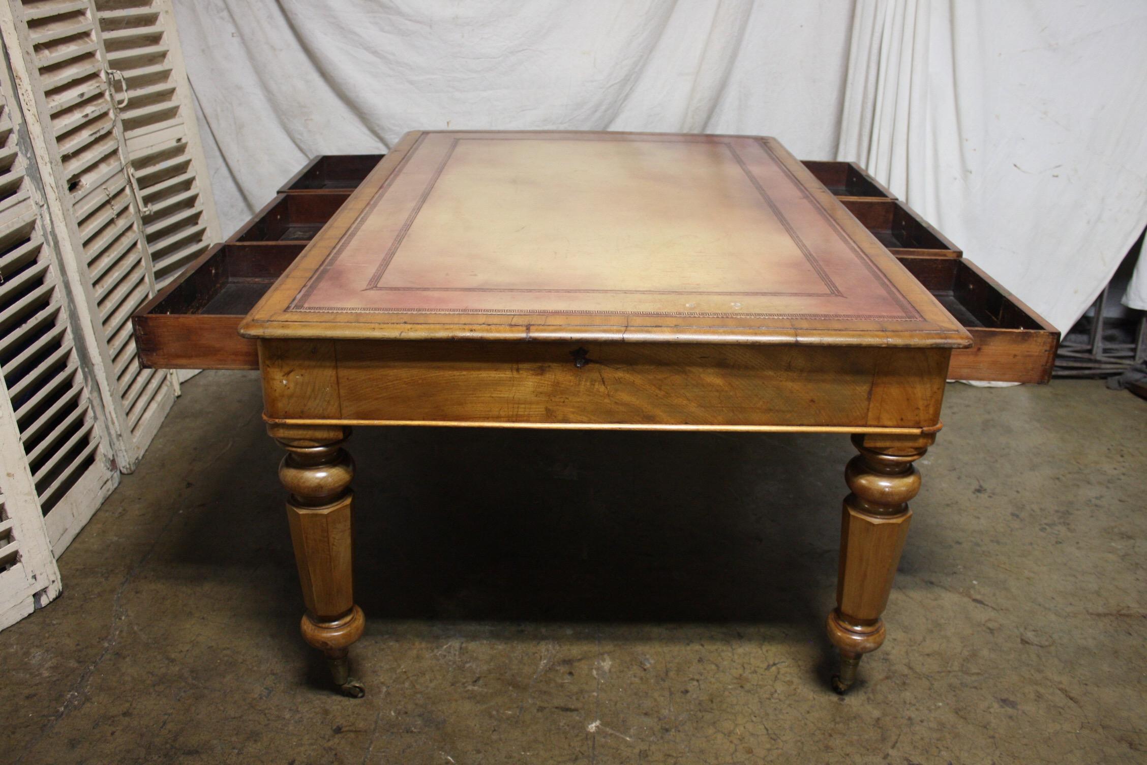 Early 20th Century French Partners Desk 4