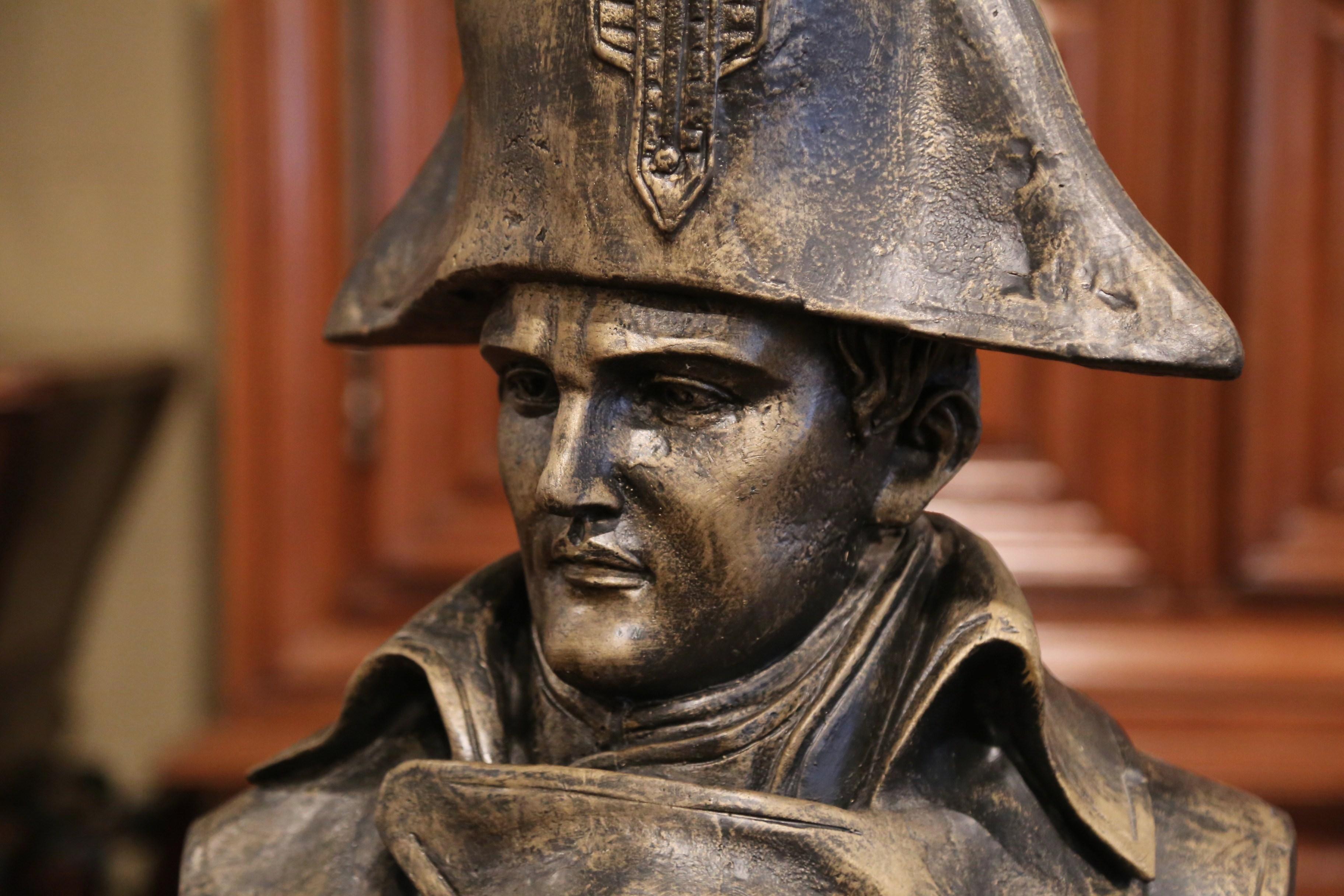 Early 20th Century French Patinated Iron Bust of Napoleon Bonaparte 2