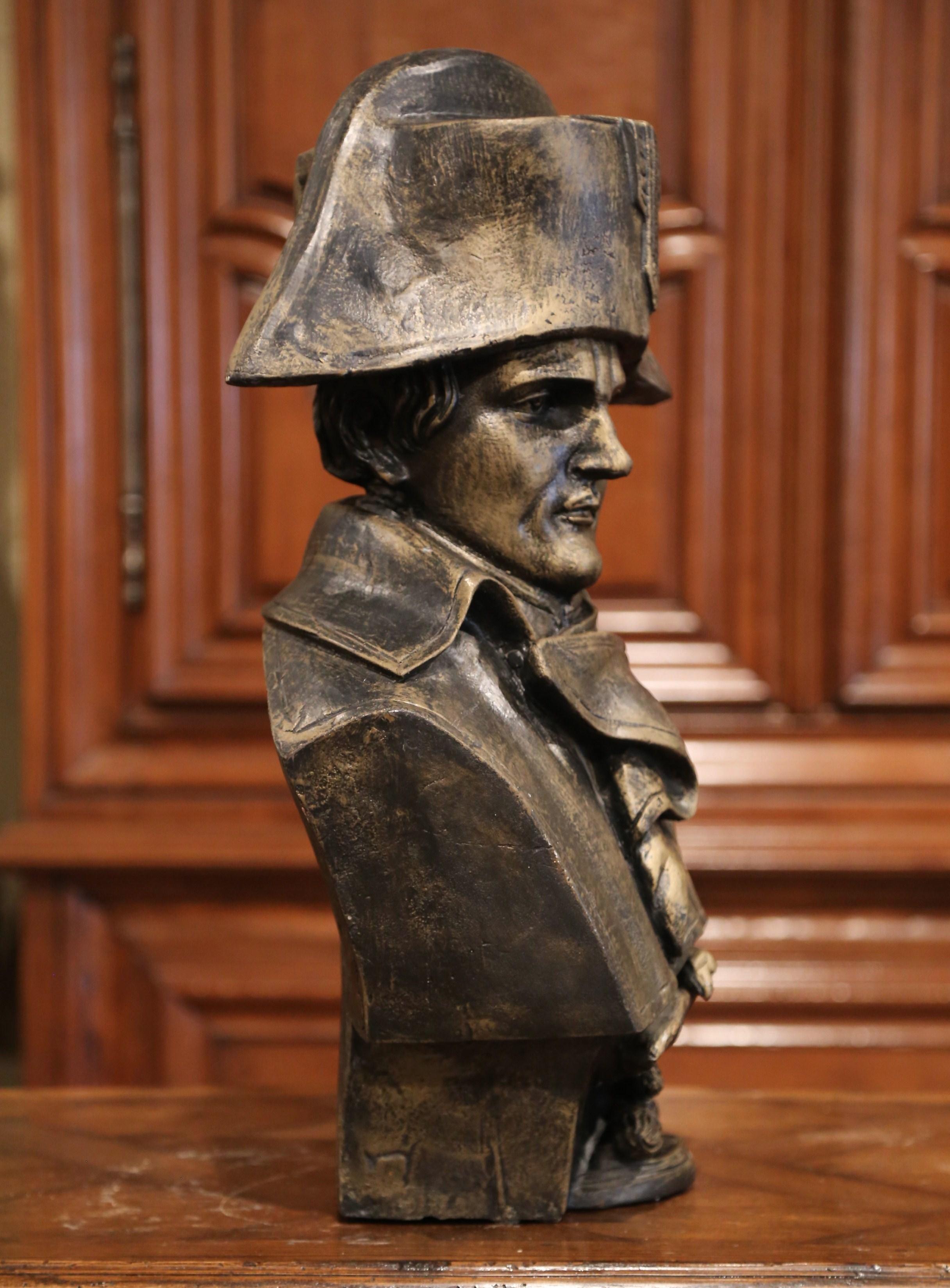Early 20th Century French Patinated Iron Bust of Napoleon Bonaparte 3