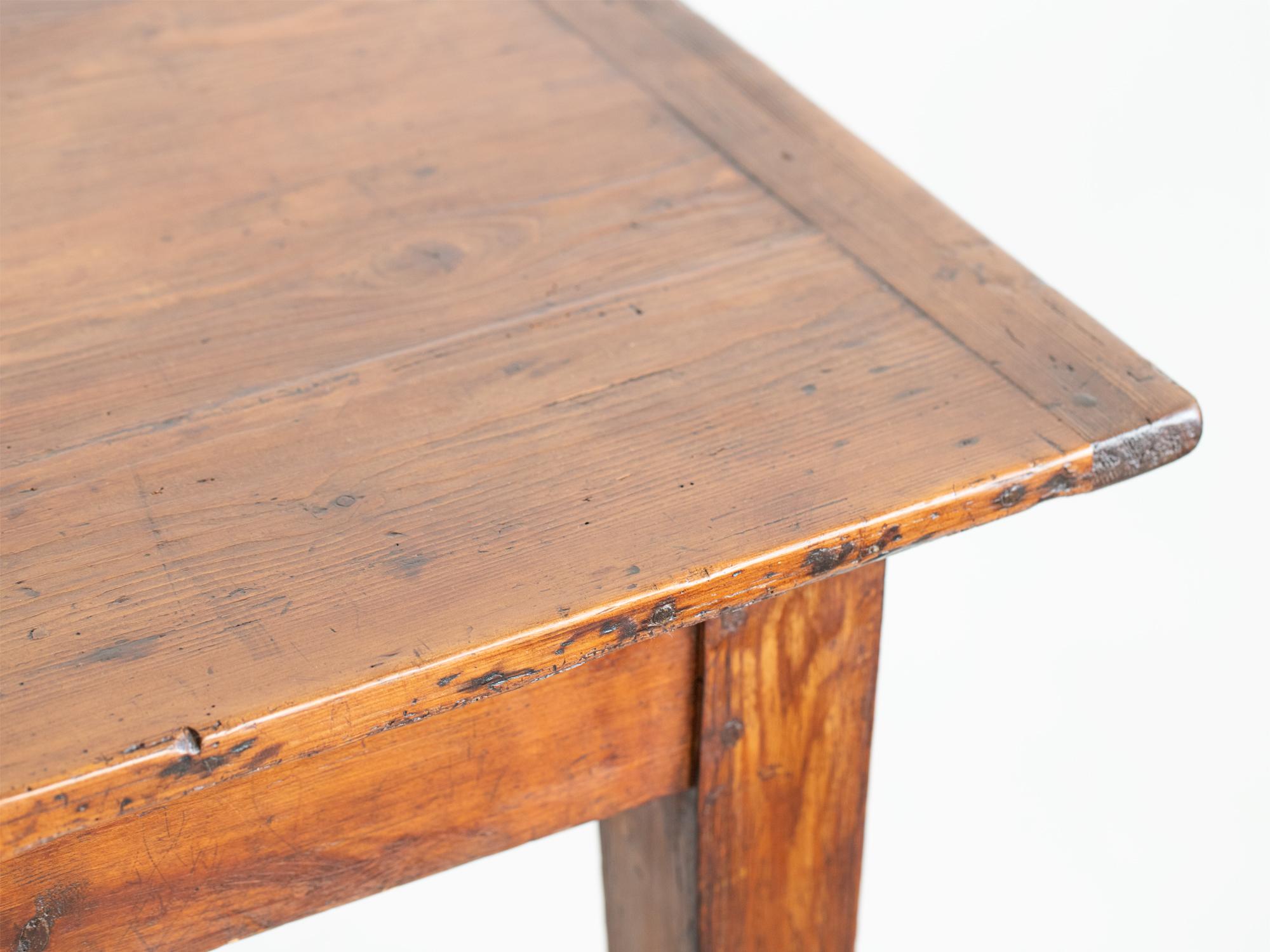 Early 20th Century French Pine Farmhouse Table 2
