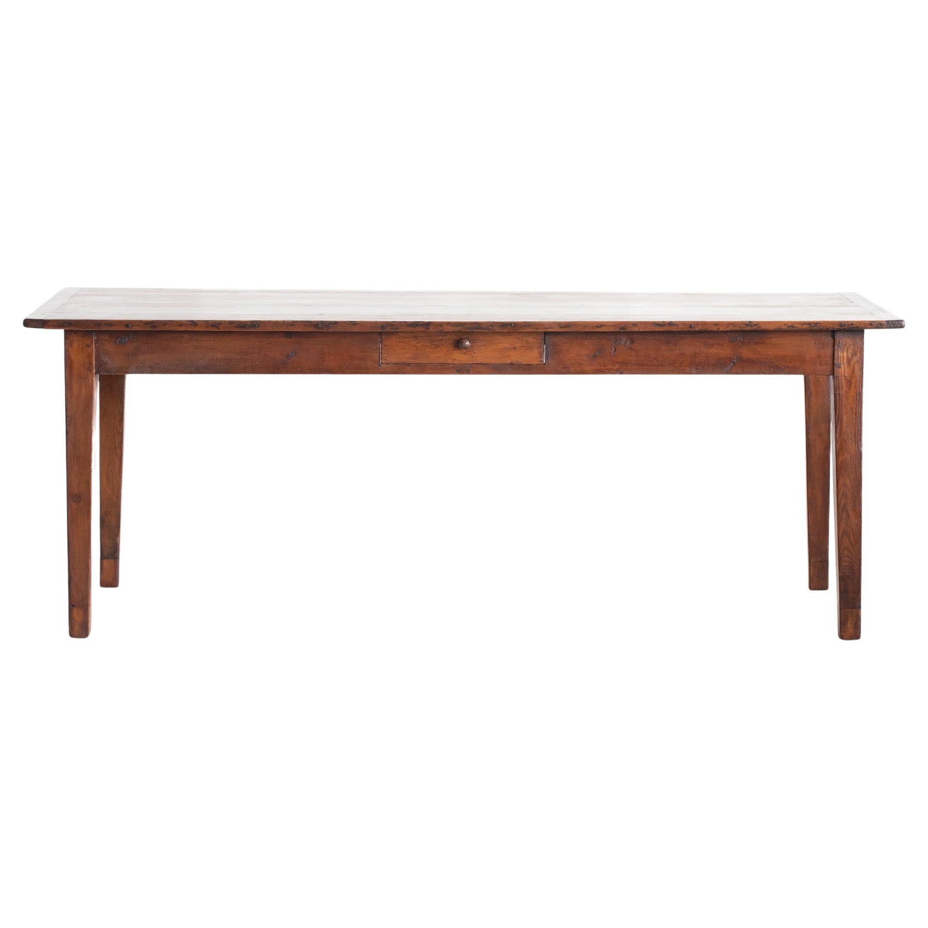 Early 20th Century French Pine Farmhouse Table