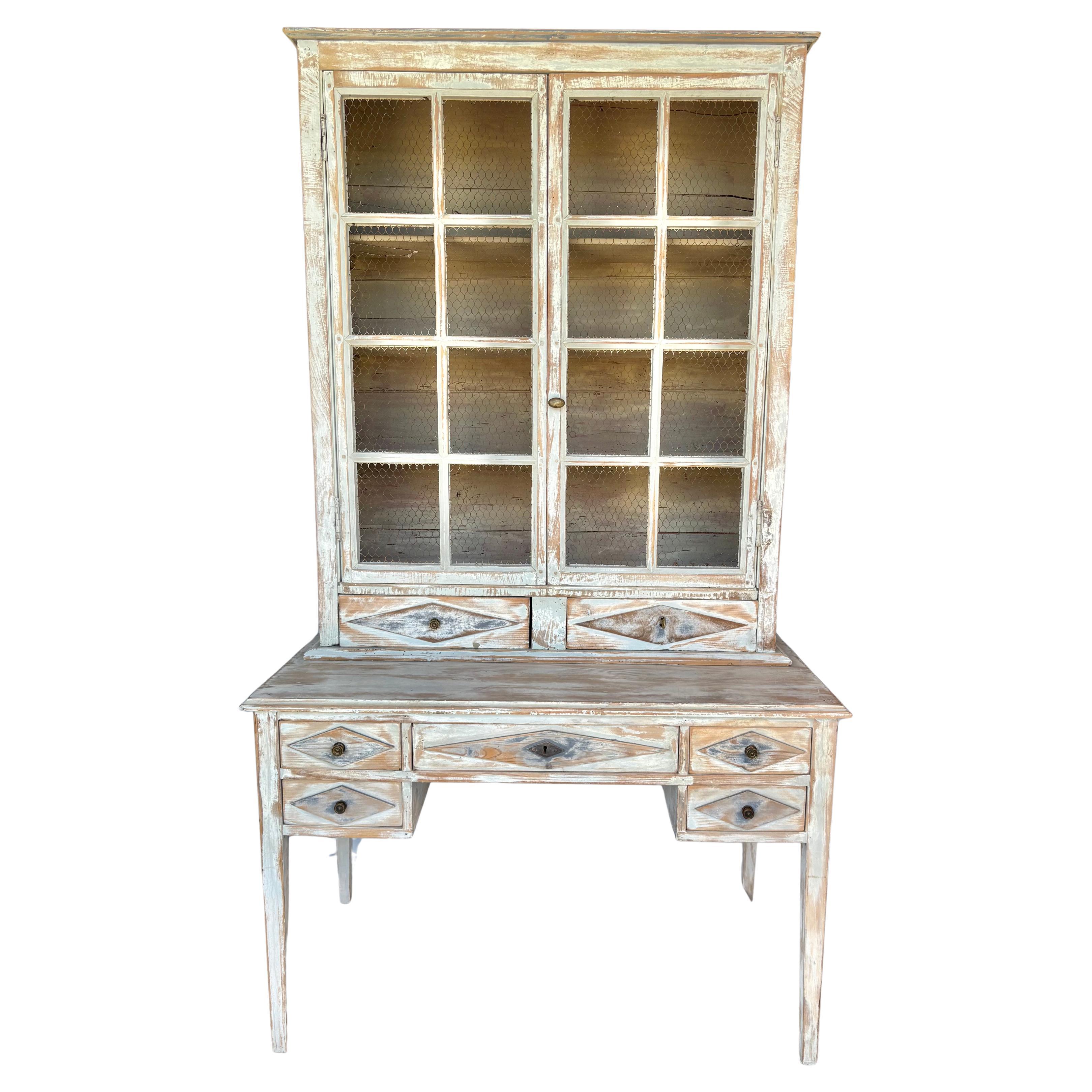 Early 20th Century French Pine Patinated Cabinet