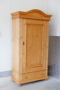 Early 20th Century French Pine Wardrobe