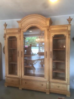 Early 20th Century French Pine Wood Bibliotheque, 1900s