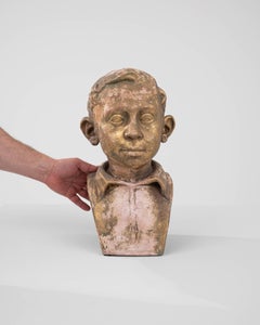 Early 20th Century French Plaster Bust