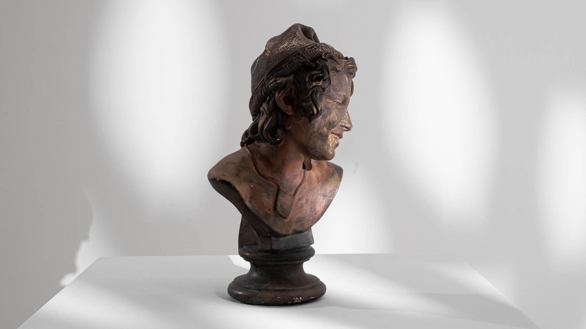 Early 20th Century French Plaster Bust For Sale 4