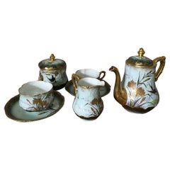 Antique Early 20th Century French Porcelain Tea Set, 1900s