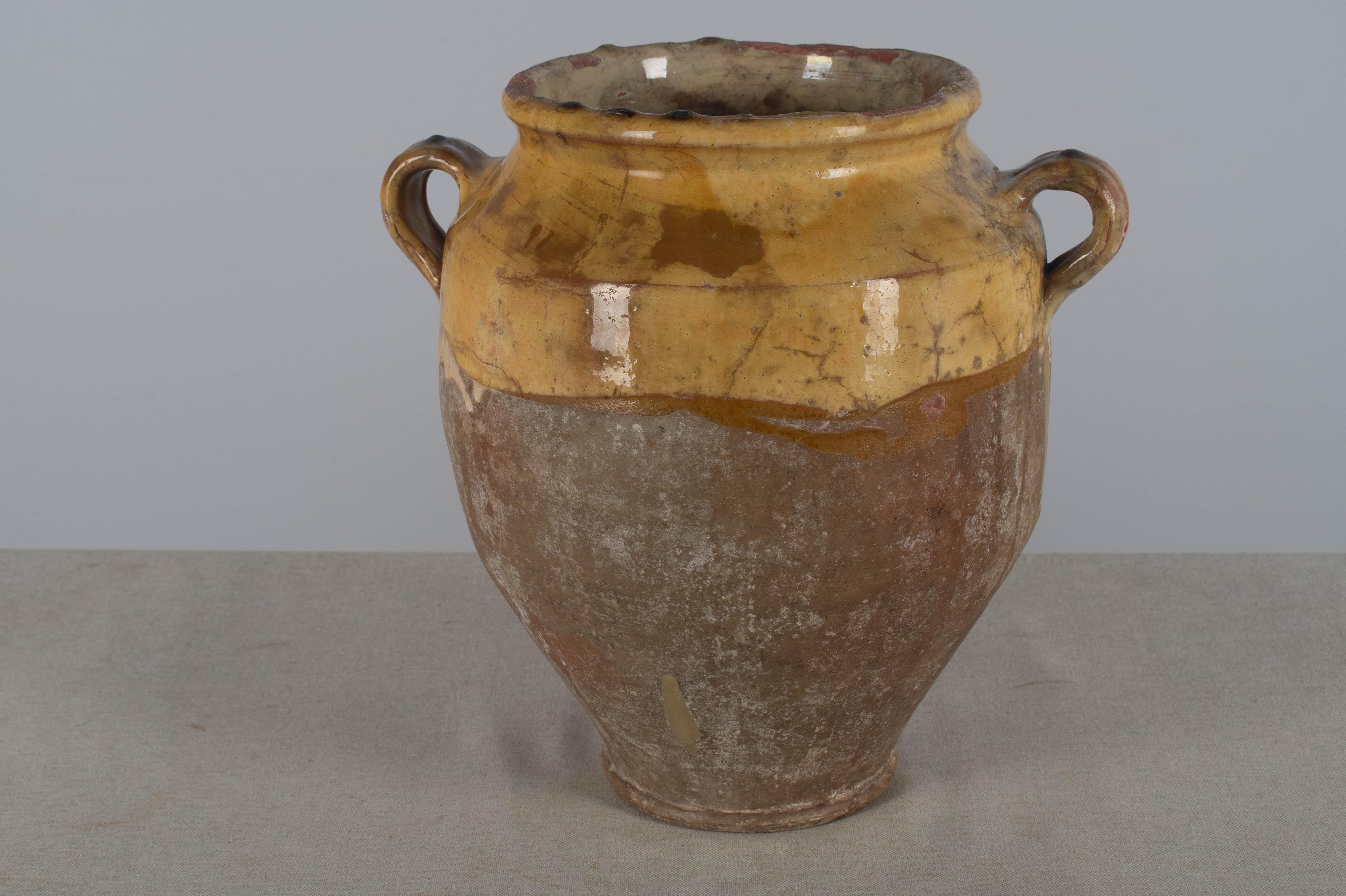 Early 20th century French Pot à Confit or Terracotta Vase 11.5