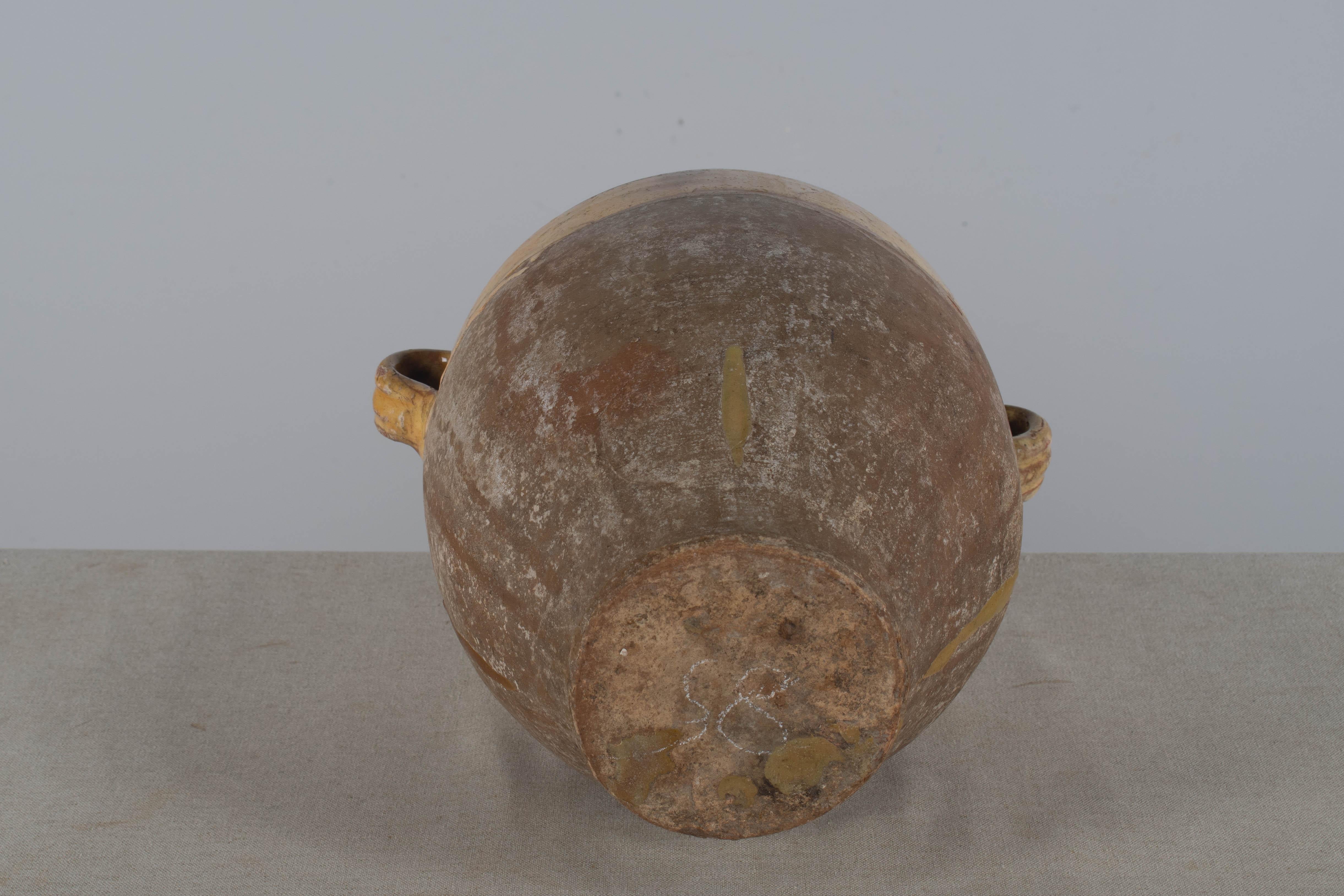 Early 20th century French Pot à Confit or Terracotta Vase 11.5