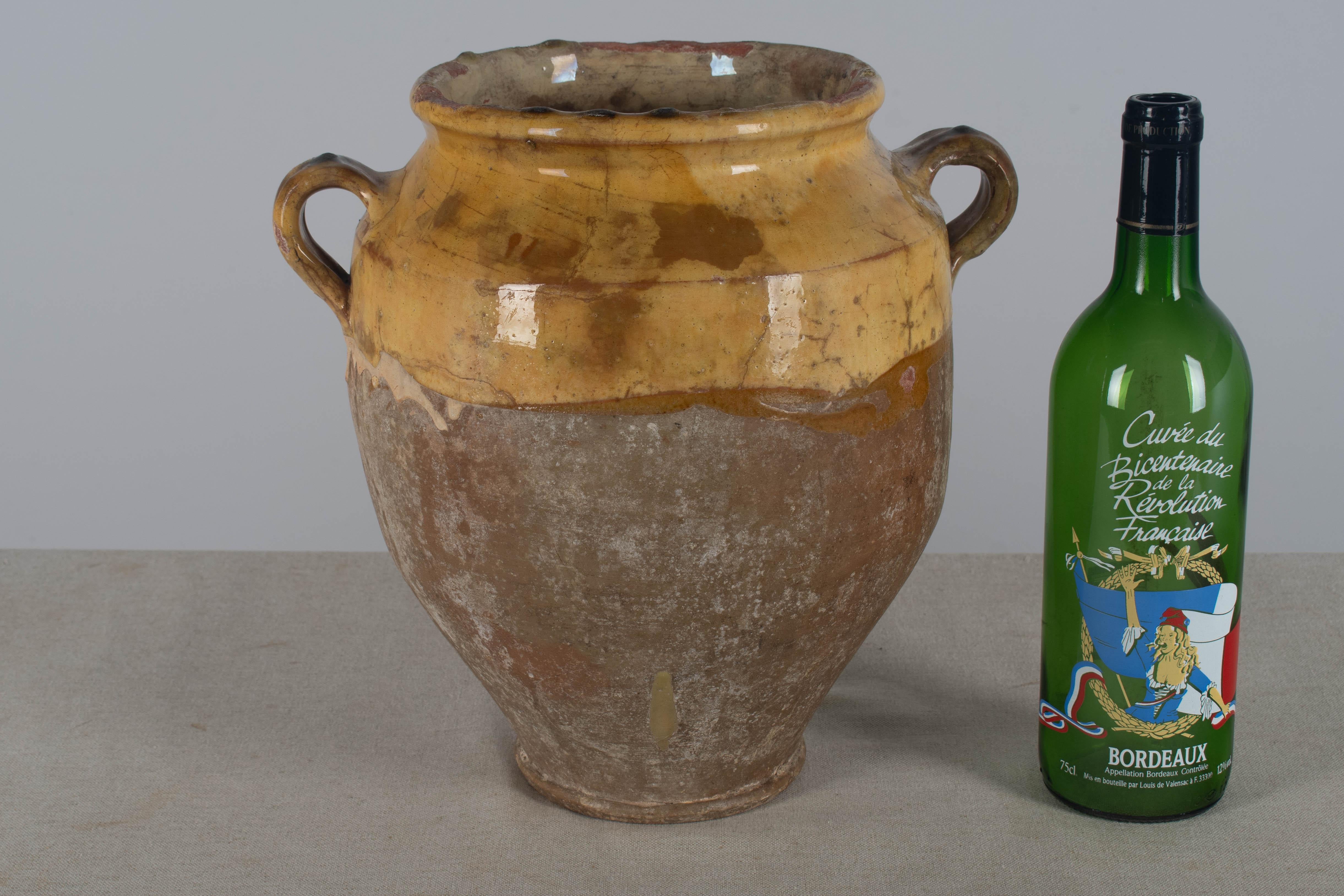 Early 20th century French Pot à Confit or Terracotta Vase 11.5