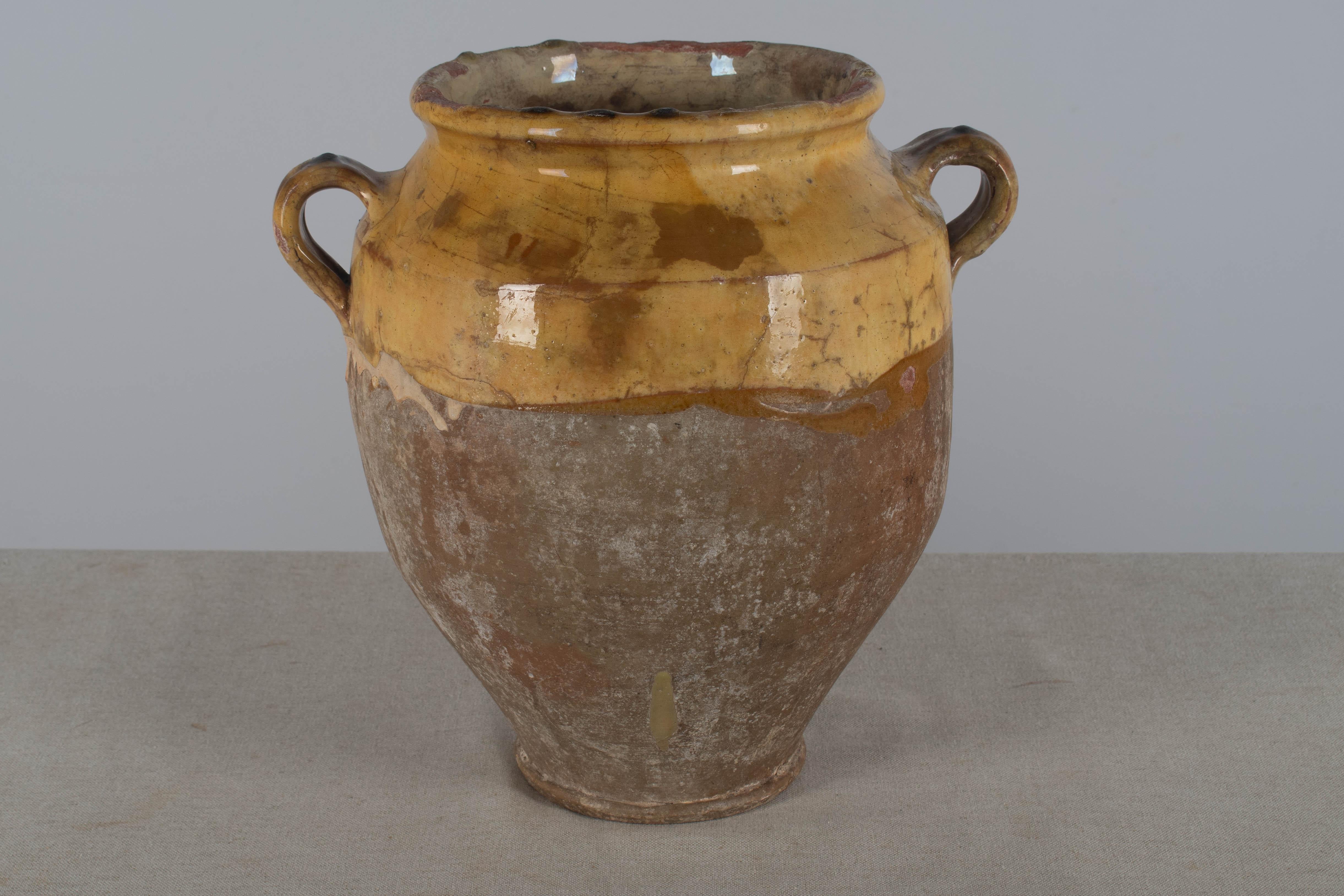 Early 20th century French Pot à Confit or Terracotta Vase 11.5