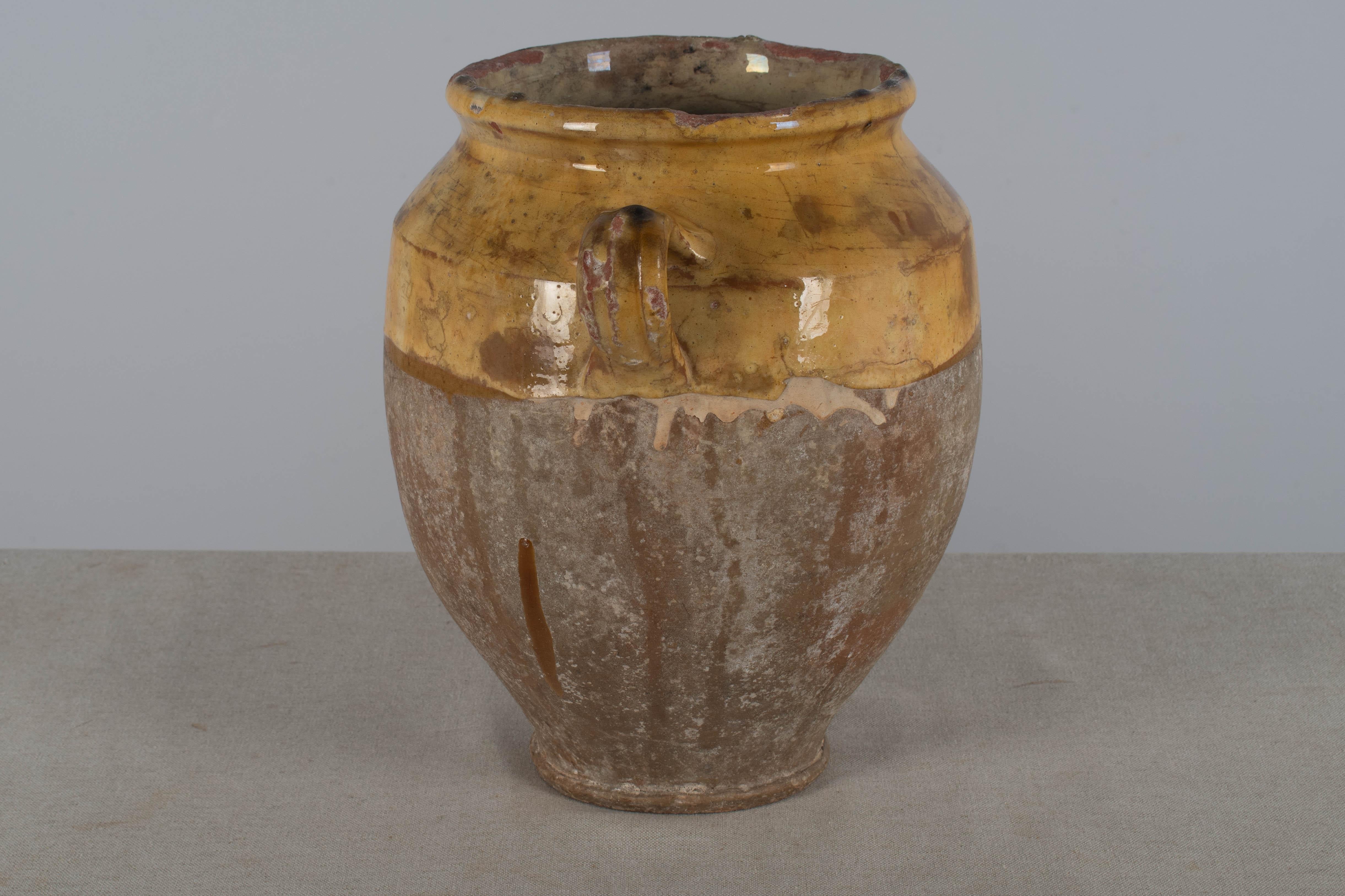 Early 20th century French Pot à Confit or Terracotta Vase 11.5