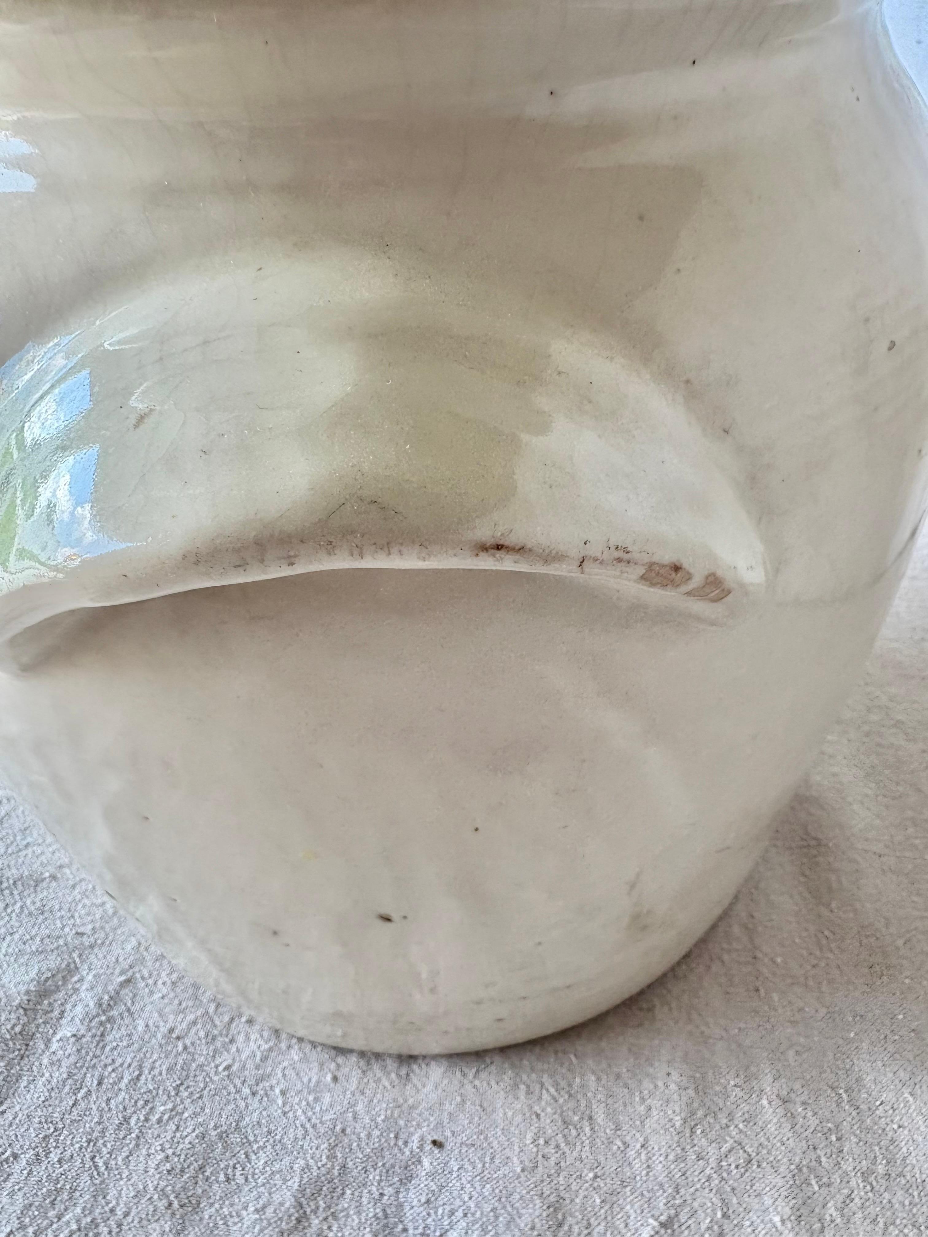 Early 20th Century French Pottery Confit Pot For Sale 3