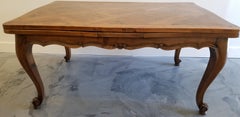 Early 20th Century French Provincial Draw-Leaf Dining Table
