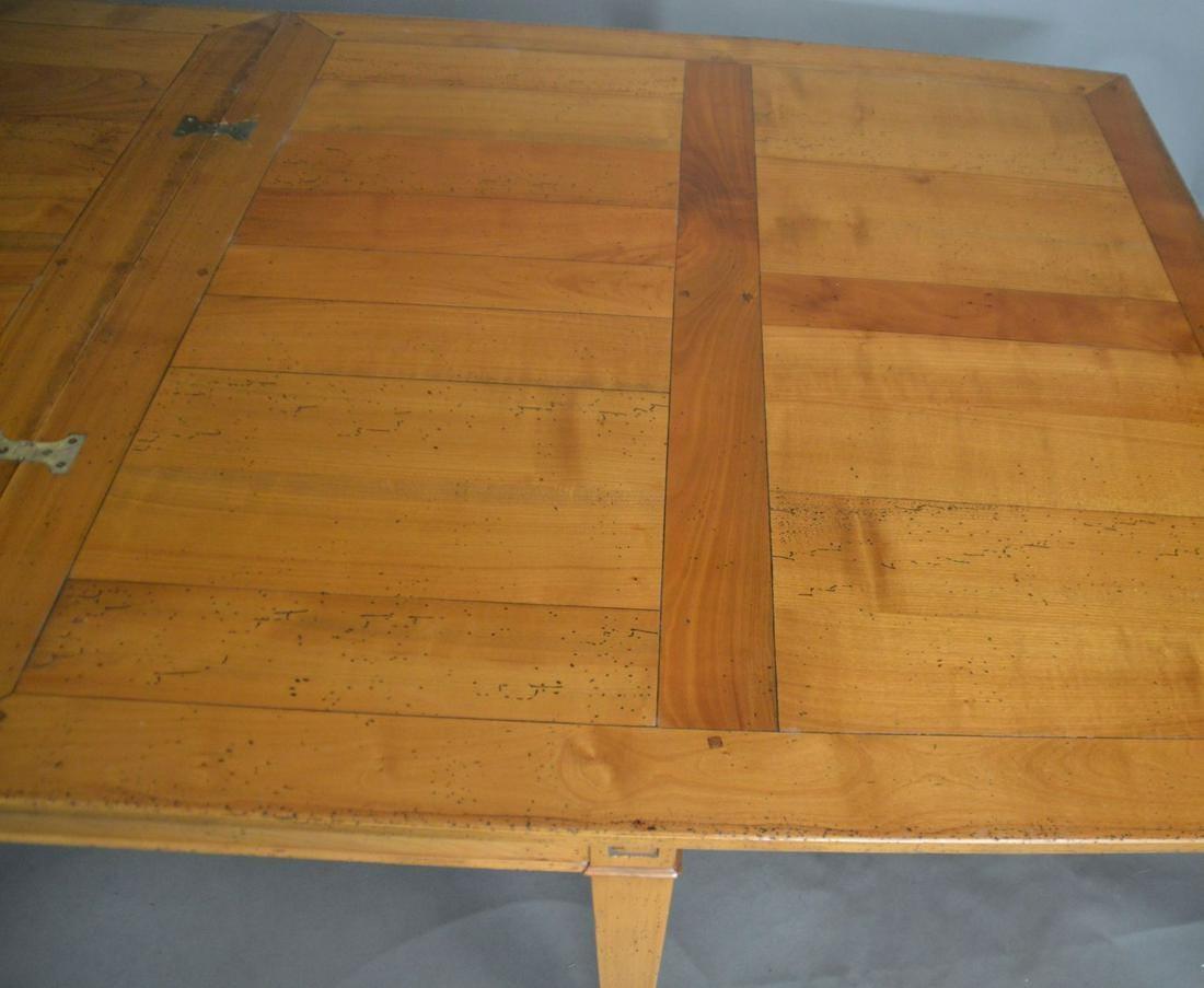 Early 20th Century, French, Provincial Fruitwood Extending Dining Table 4