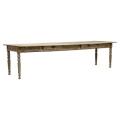 Early 20th Century French Provincial Oak Dining Table