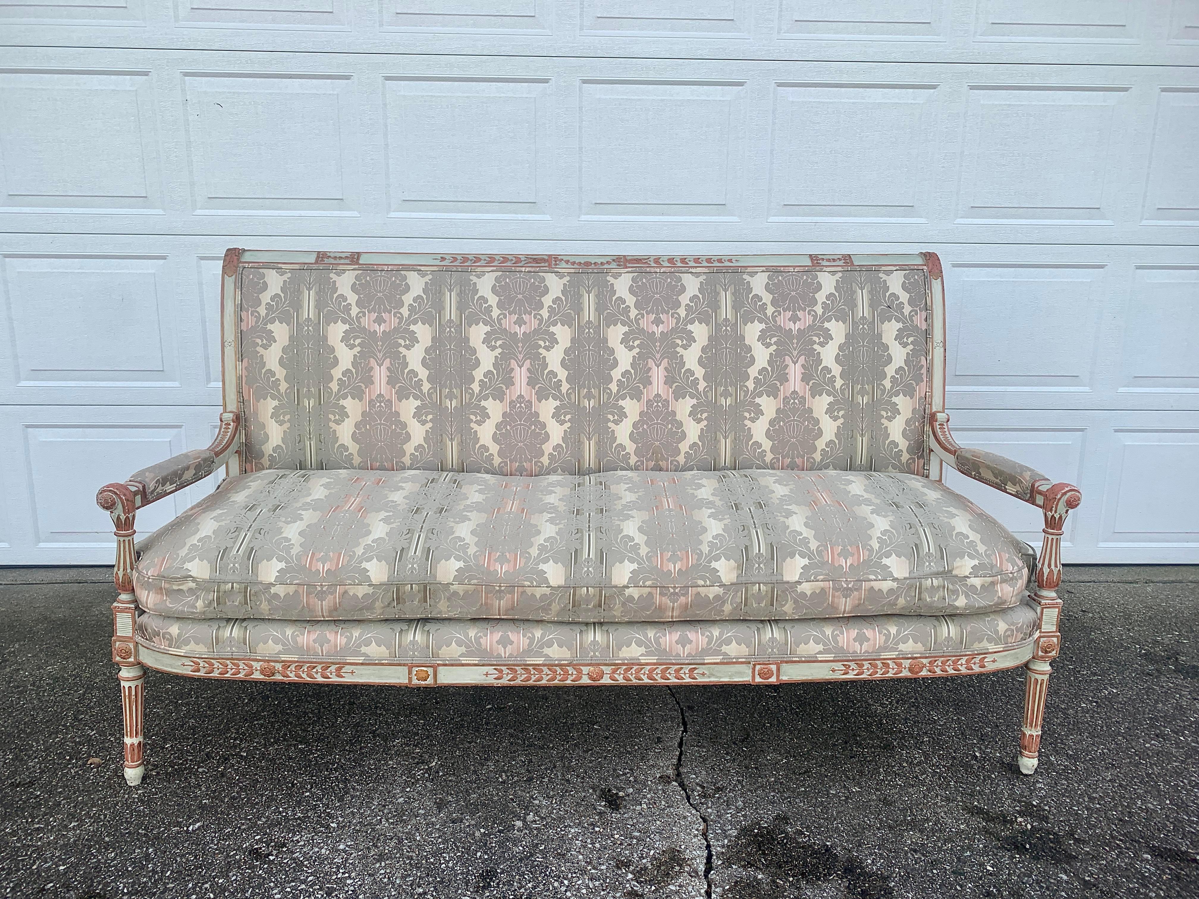 Early 20th Century French Provincial Sofa For Sale 4