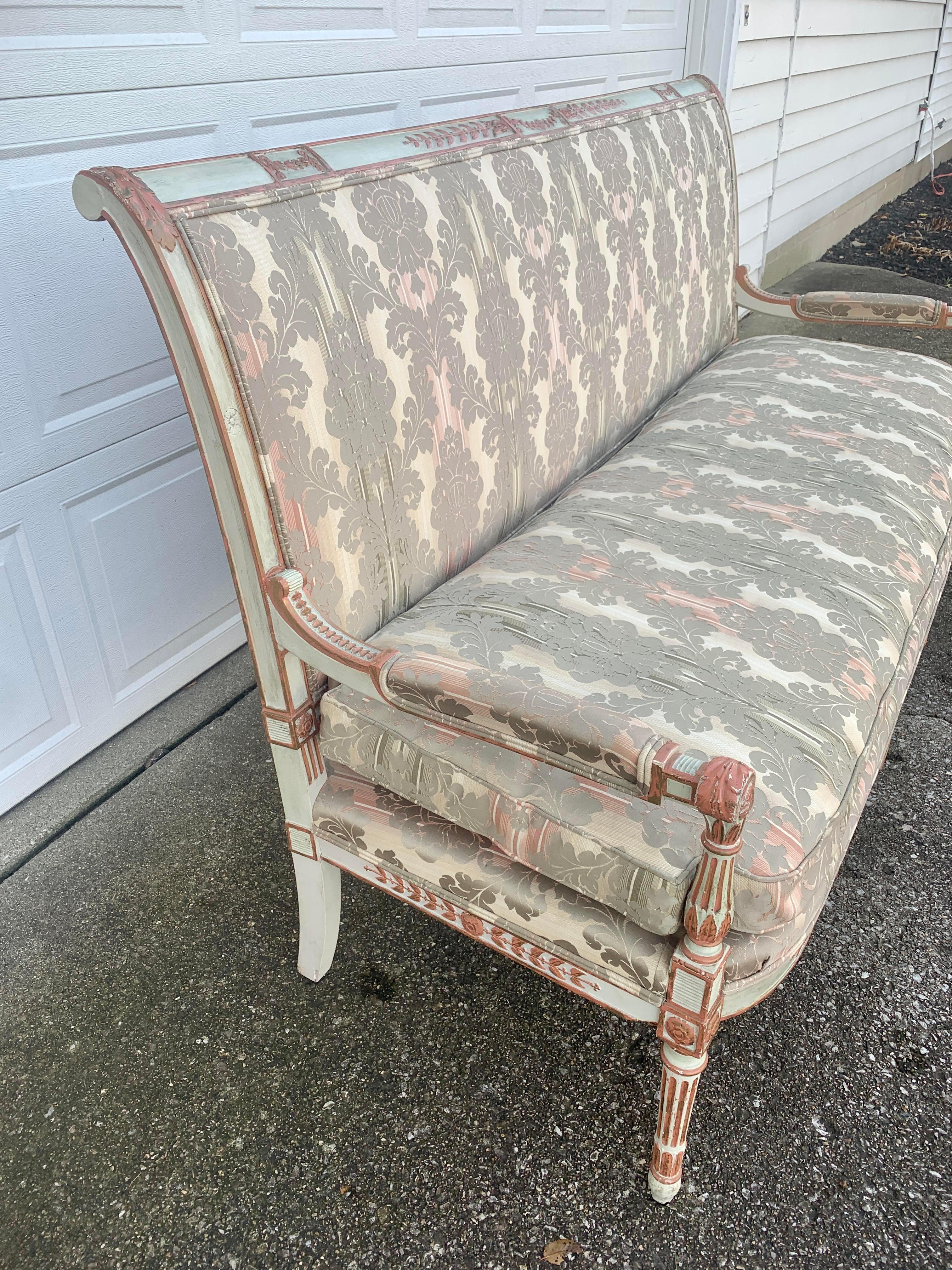 Upholstery Early 20th Century French Provincial Sofa For Sale