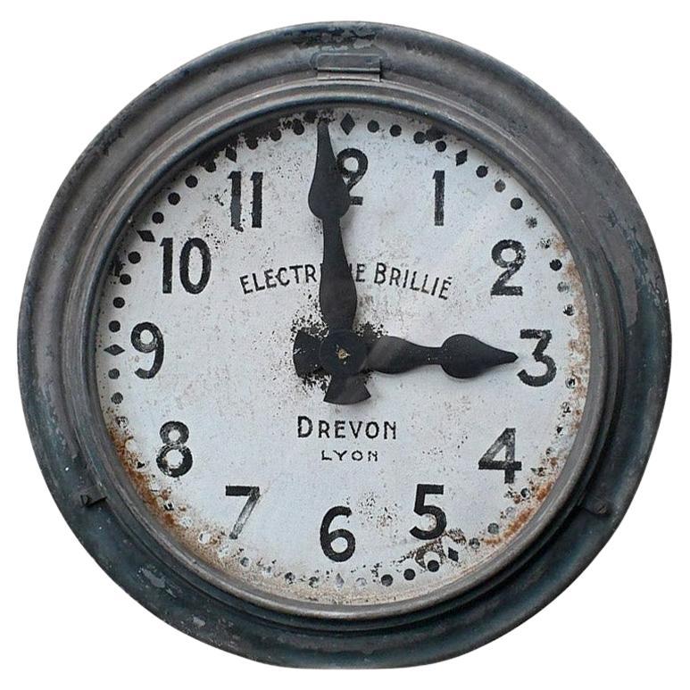 Early 20th century French refurbished oversized station clock