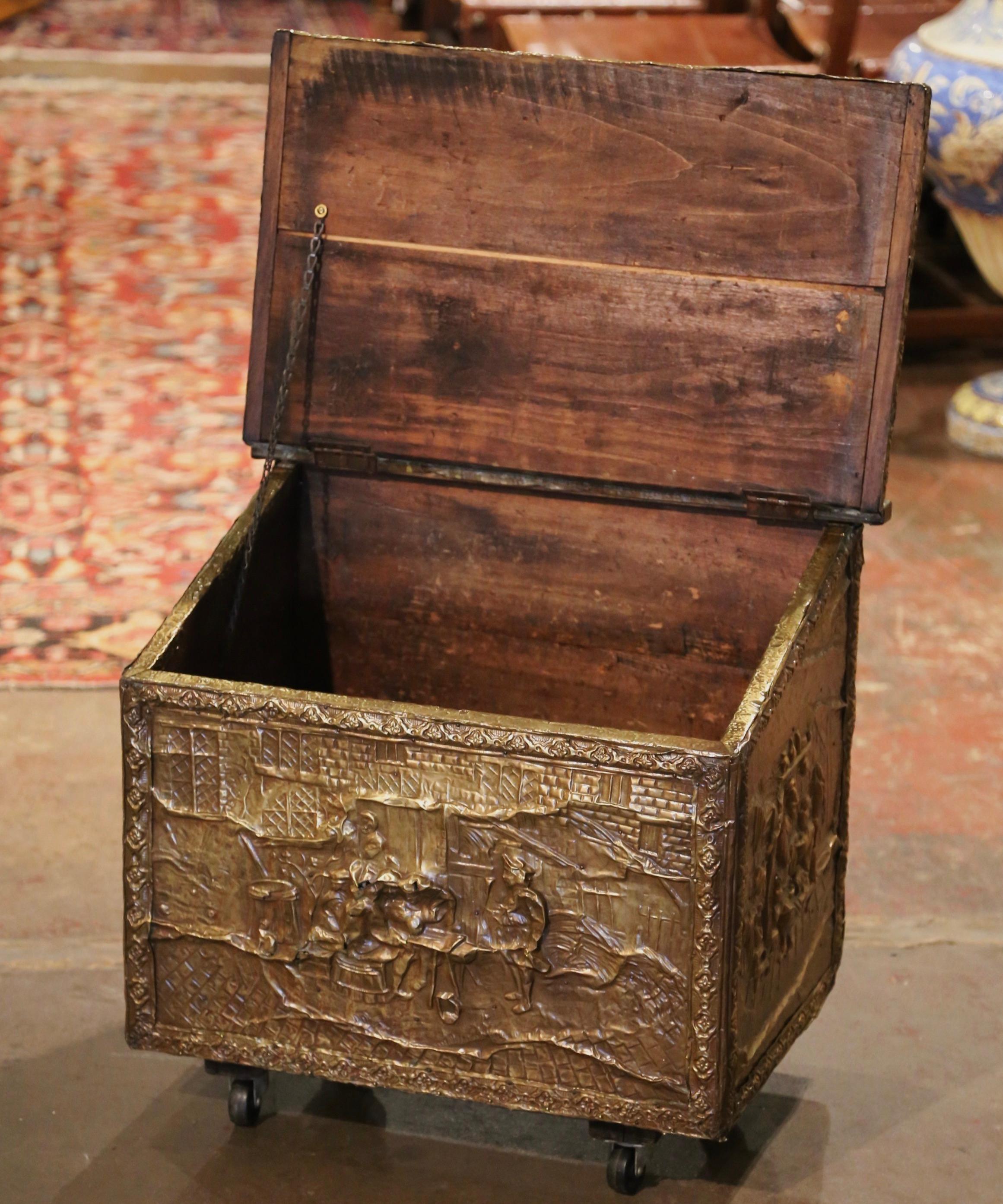 antique wood box for firewood