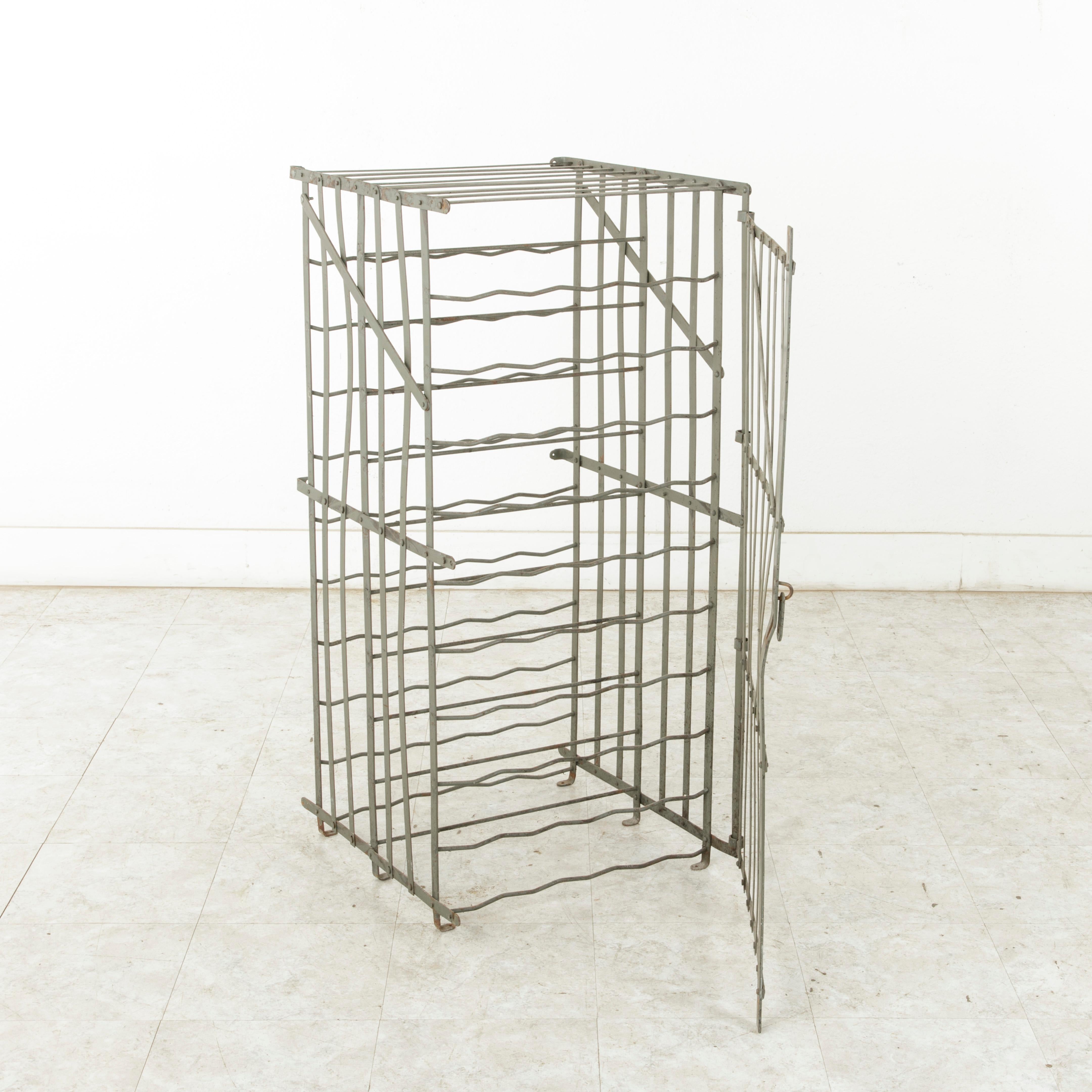 Early 20th Century French Riveted Iron Wine Cage 5