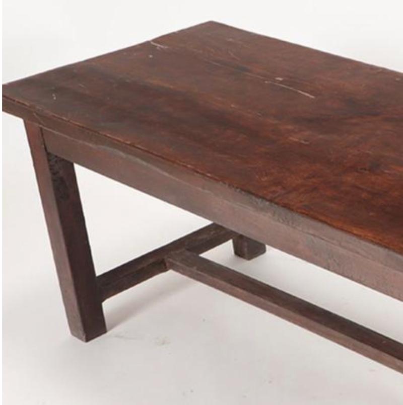 Early 20th Century French Rustic Rectilinear Farm Table
Rustic and sleek look that fits into just but any decor.
France, circa 1910. 
Measures: 31