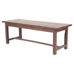Early 20th Century French Rustic Rectilinear Farm Table