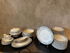 Early 20th century French Sarreguemines Earthenware Set of Tableware, 1900s