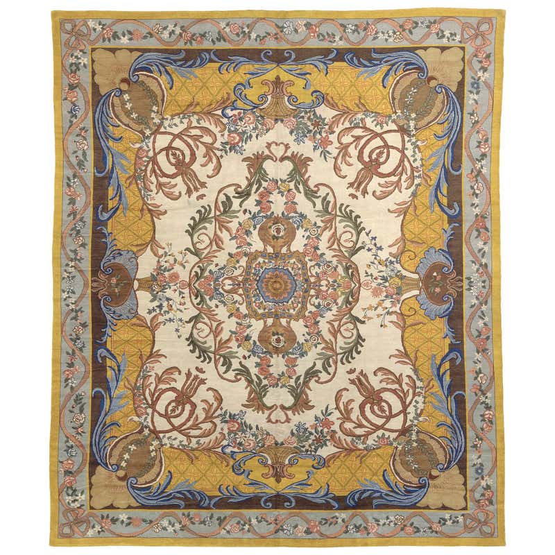 French Modernist Rug, Early 20th Century at 1stDibs