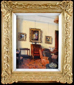 The Painted Room Room - Début du 20e siècle - Peinture à l'huile English Impressionist