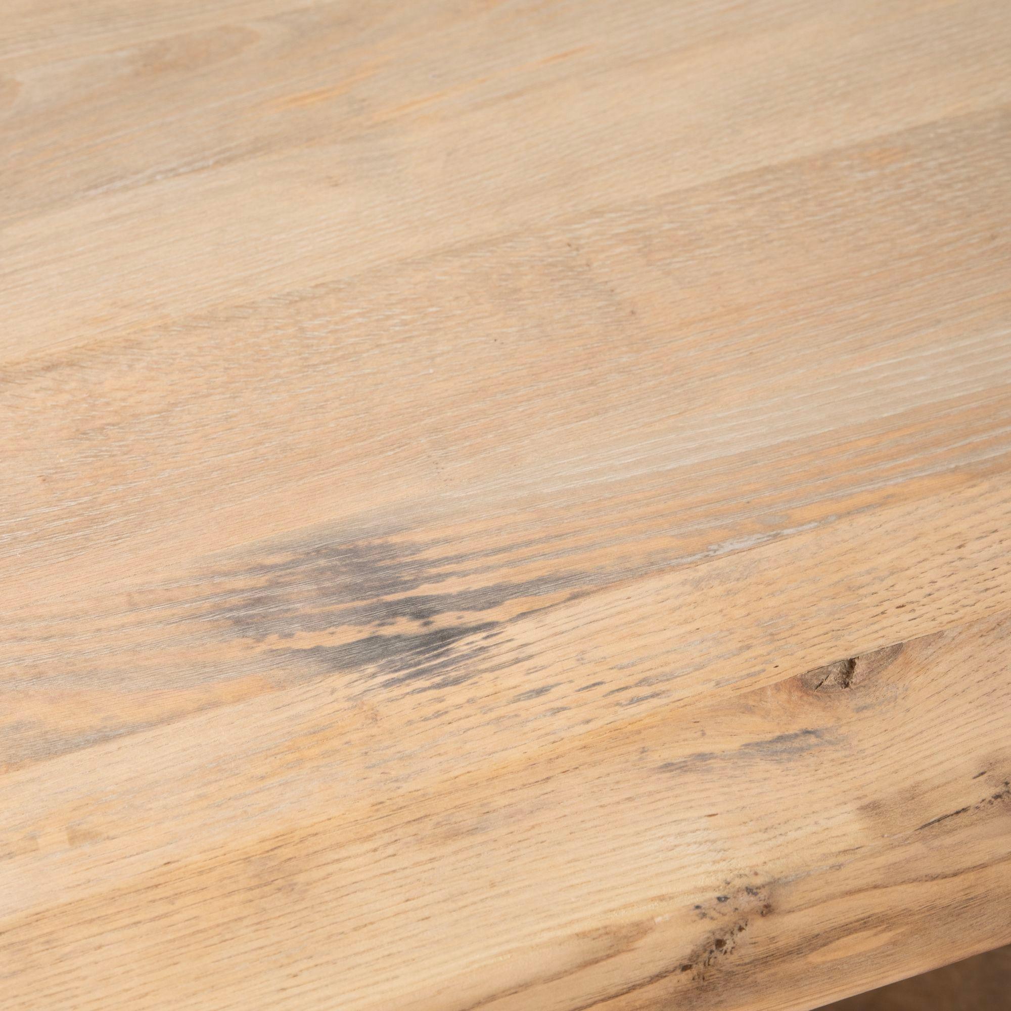 Early 20th Century French Scrubbed Oak Refectory Table 4
