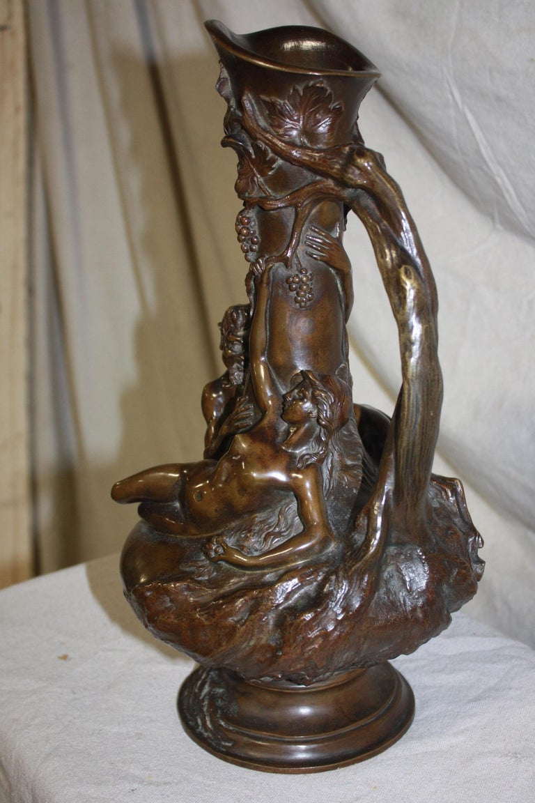 Bronze Early 20th Century French Sculpture Signed Noel Ruffier For Sale