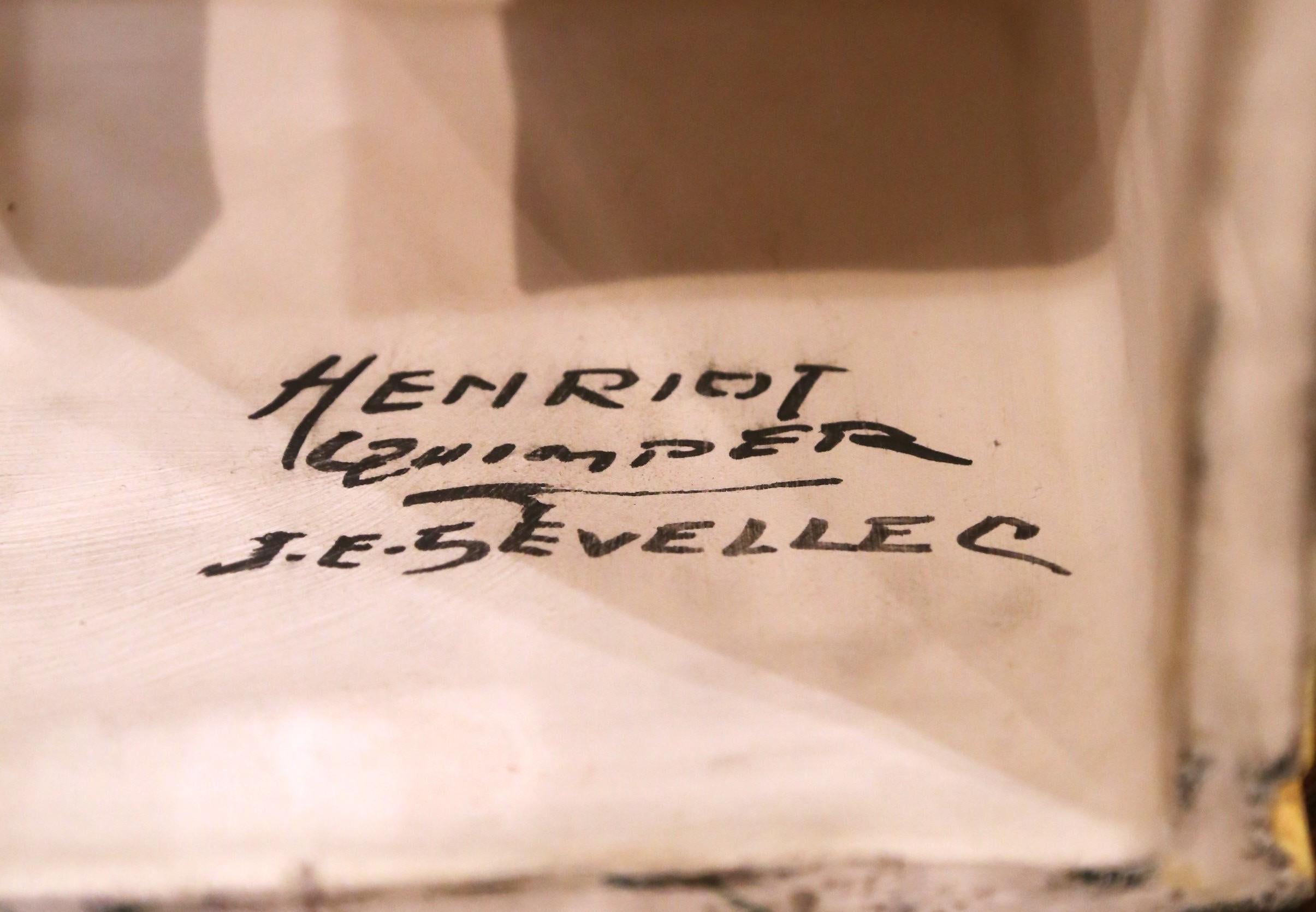 Casa in maiolica francese di Henriot Quimper dei primi del Novecento in vendita 7