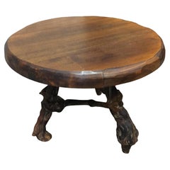 Early 20th Century French Side Table with Grapevine Base
