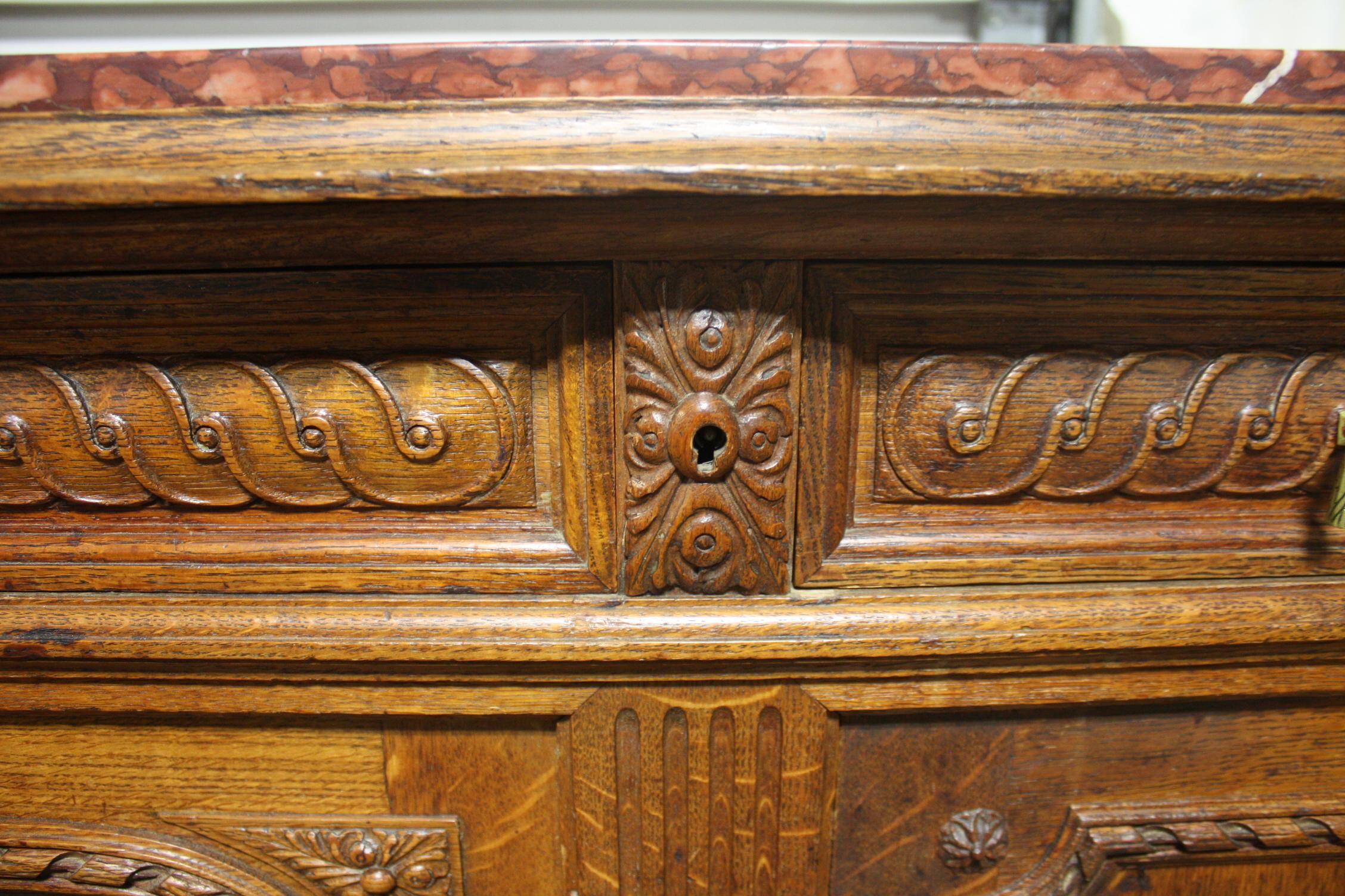 Marble Early 20th Century French Sideboard