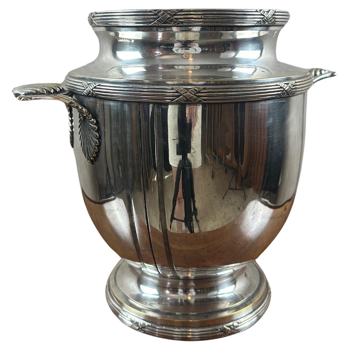 Early 20th century French Silver Plate Champagne Cooler, 1900s