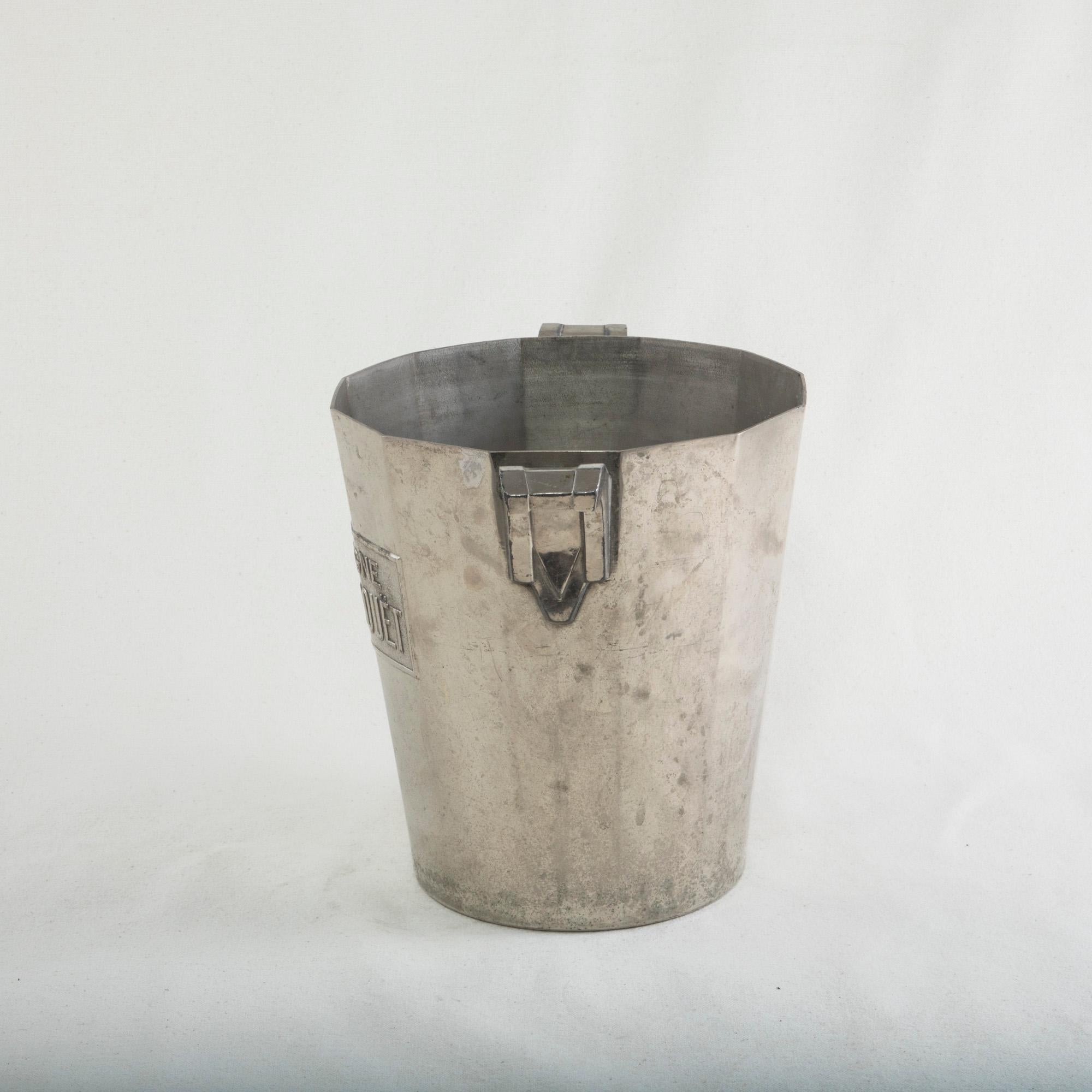 Early 20th Century French Silver Plate Perrier Jouet Champagne Bucket In Good Condition In Fayetteville, AR