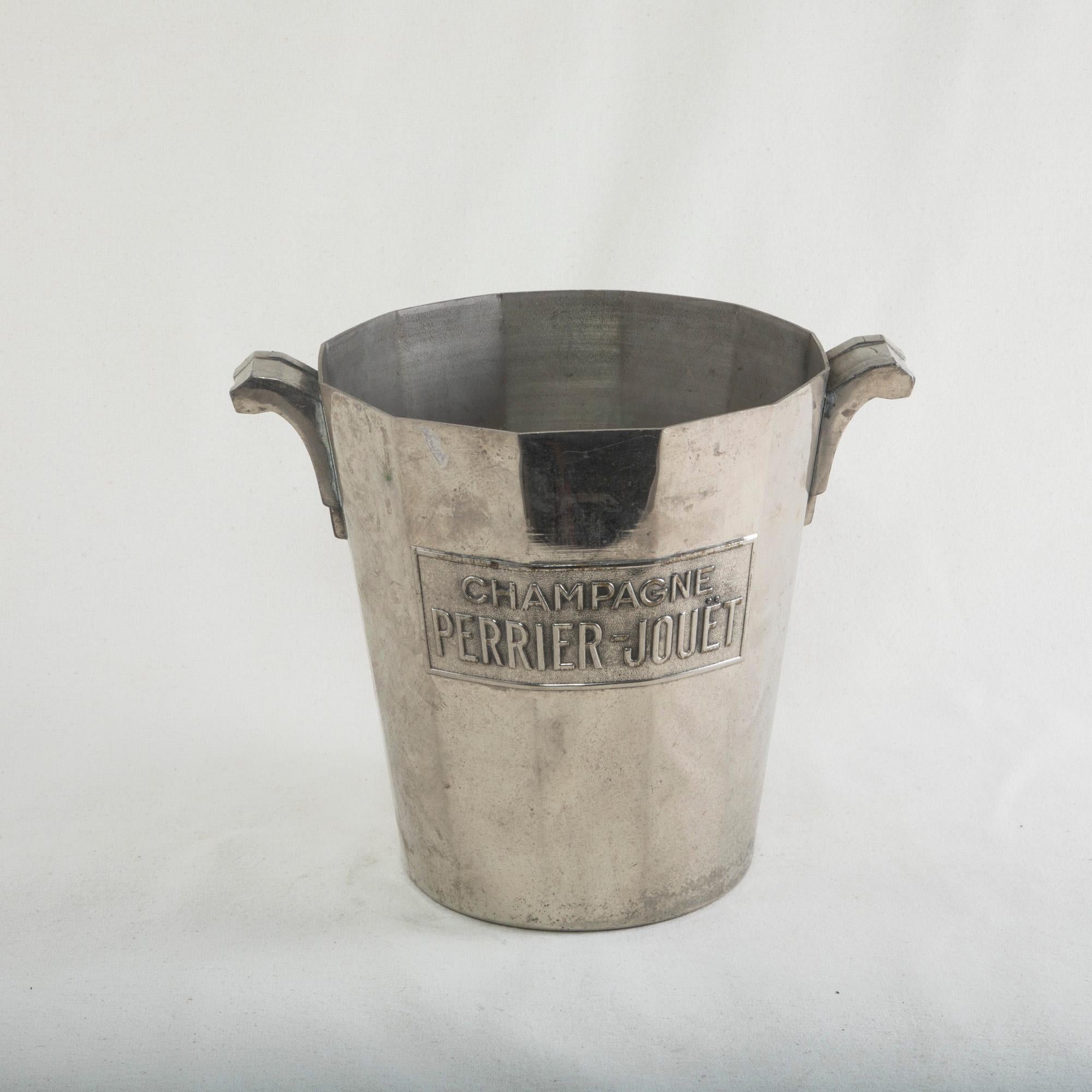 Early 20th Century French Silver Plate Perrier Jouet Champagne Bucket 1