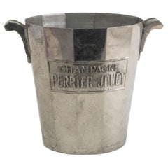 Antique Early 20th Century French Silver Plate Perrier Jouet Champagne Bucket