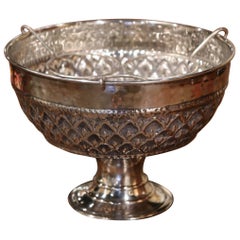 Early 20th Century French Silver Plated Repousse Champagne or Wine Cooler