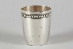 Early 20th Century French Silver Schnapps Cup