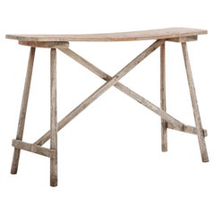 Early 20th Century, French, Single Plank Wash Table Console