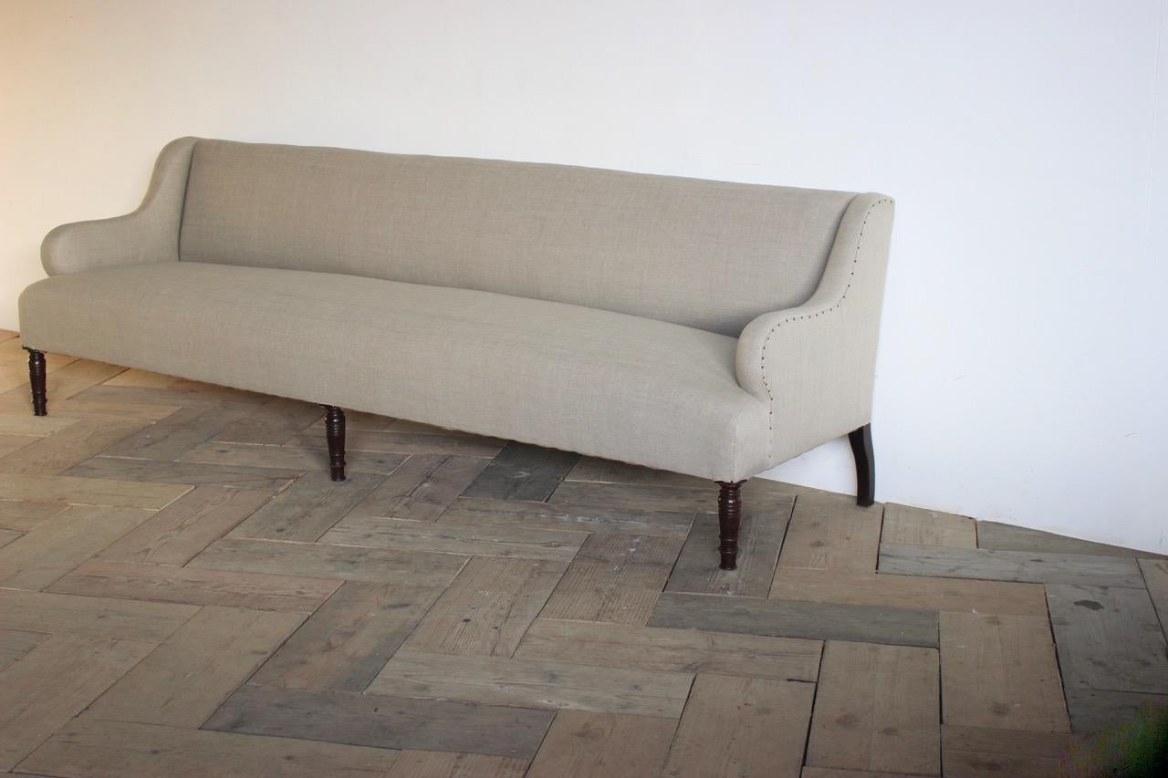 Fabric Early 20th Century French Sofa / Bench