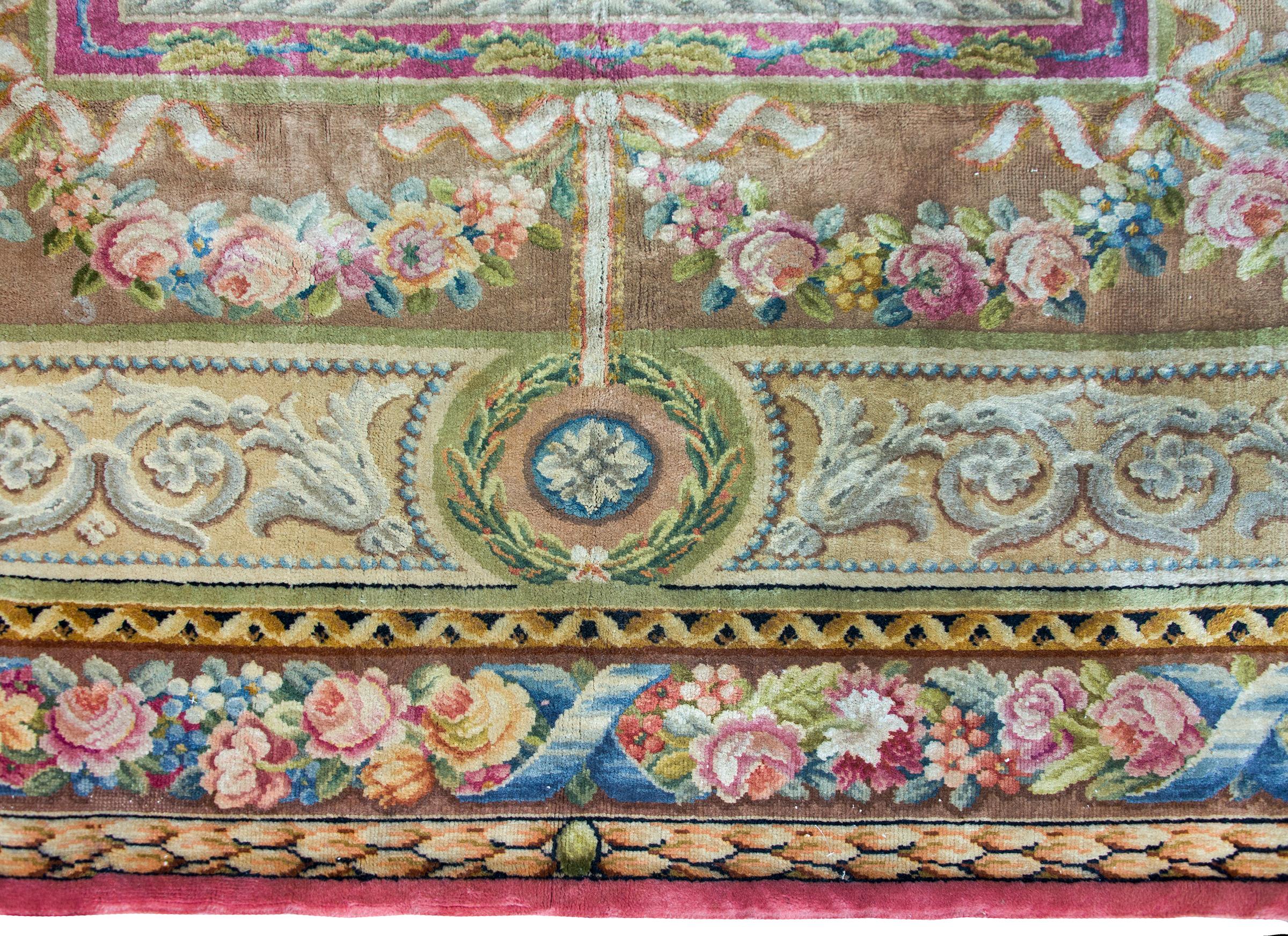 Early 20th Century French Sovannerie Rug For Sale 4