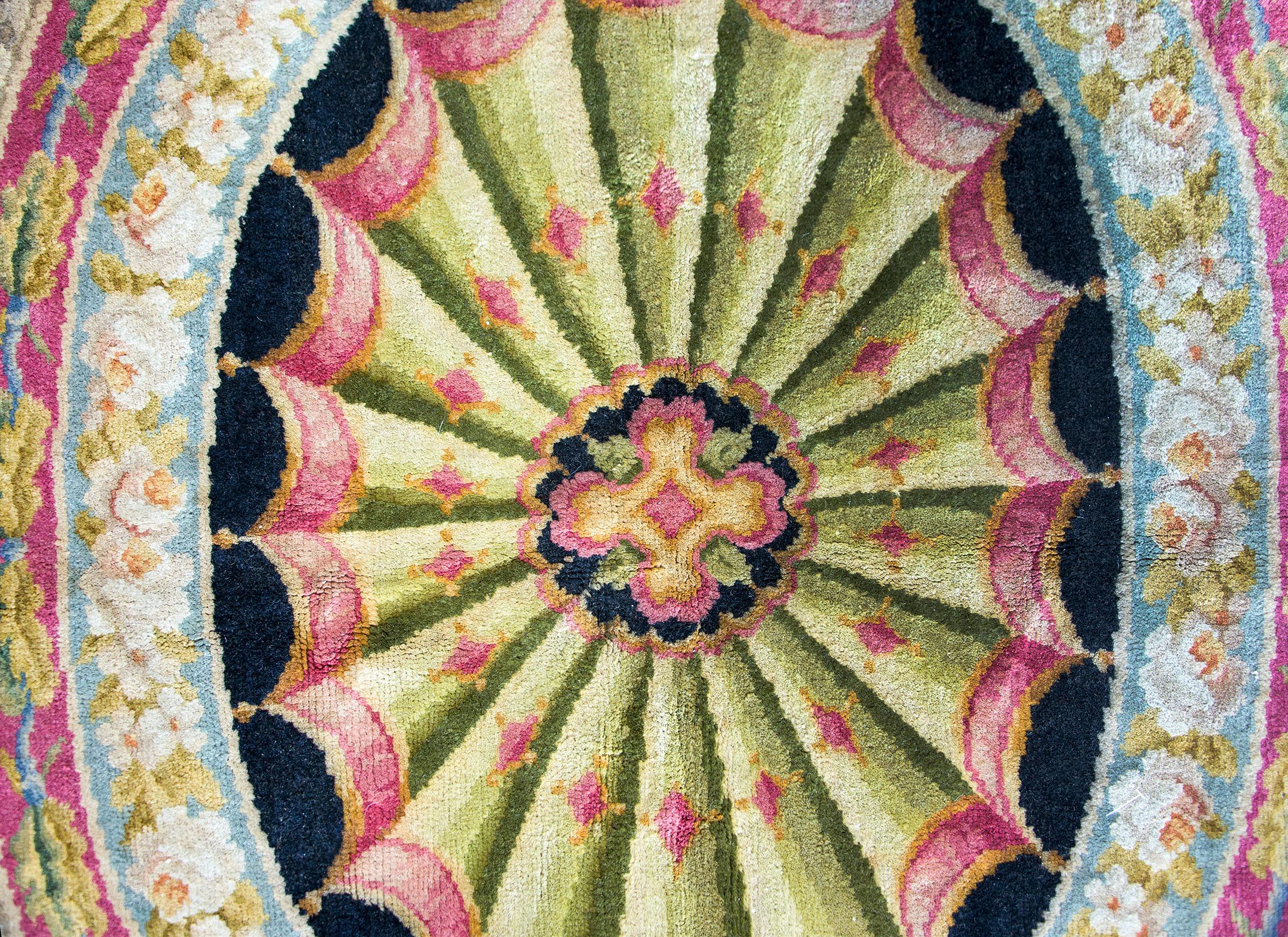 Hand-Knotted Early 20th Century French Sovannerie Rug For Sale