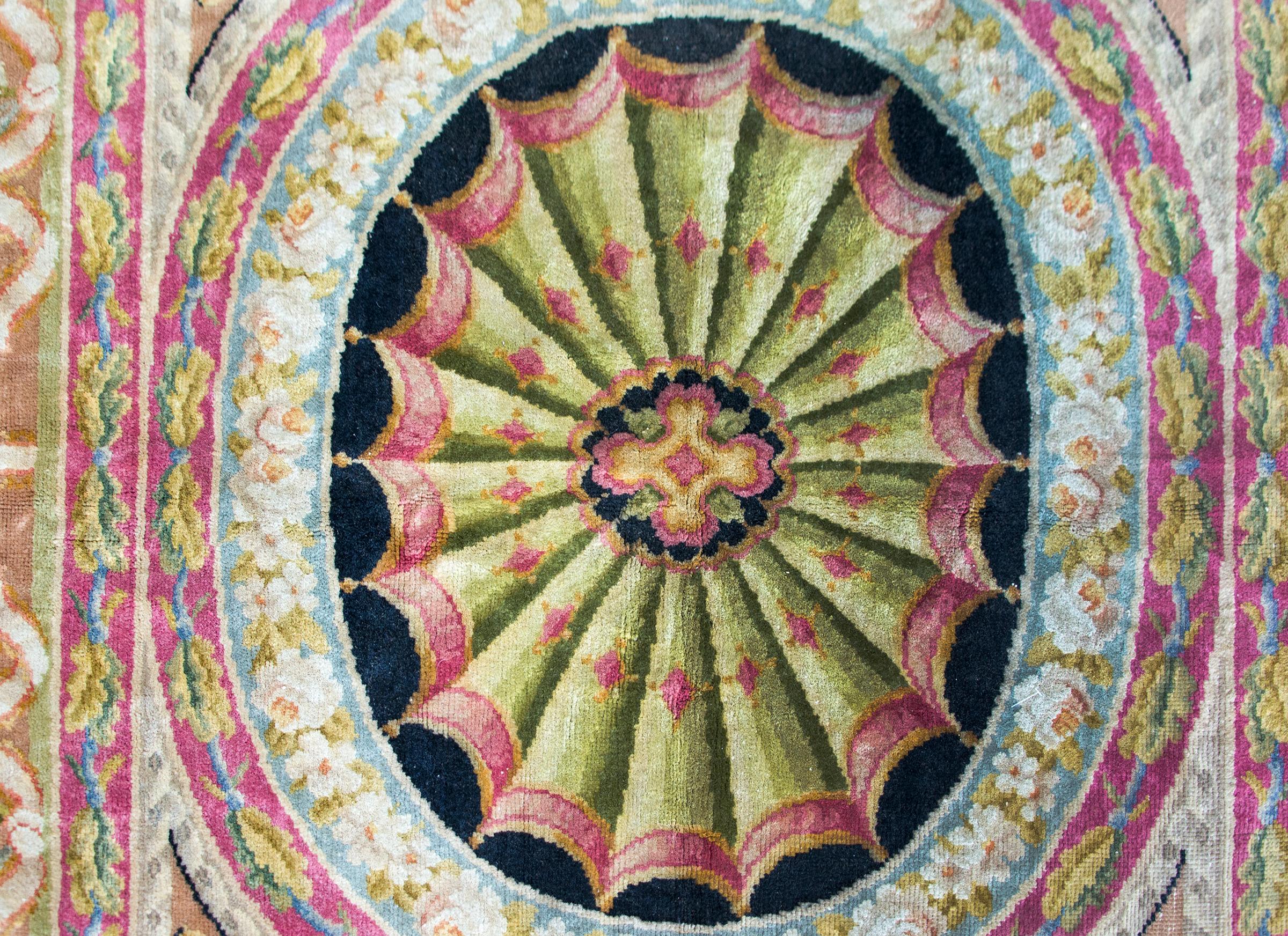 Wool Early 20th Century French Sovannerie Rug For Sale