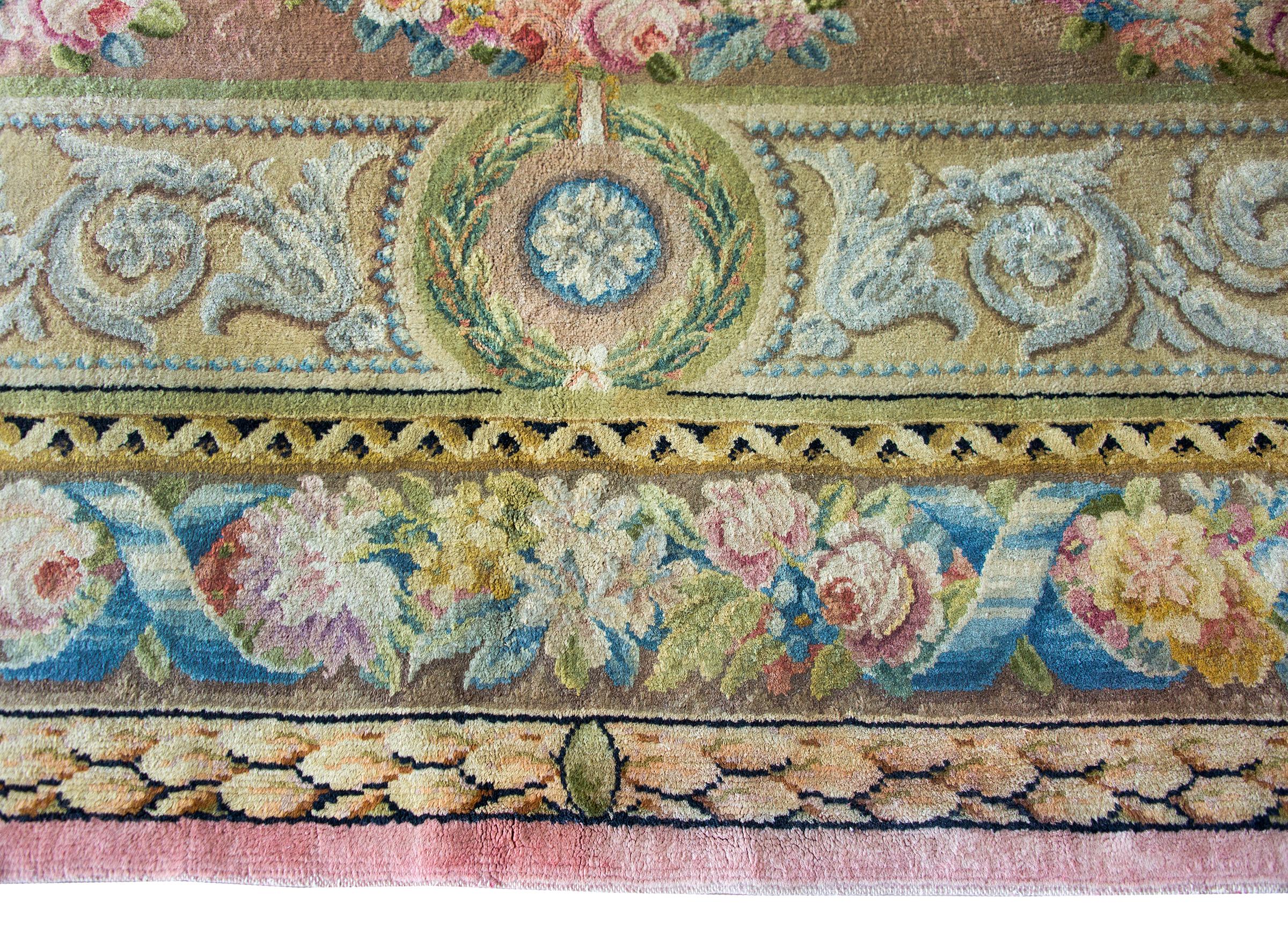 Early 20th Century French Sovannerie Rug For Sale 1
