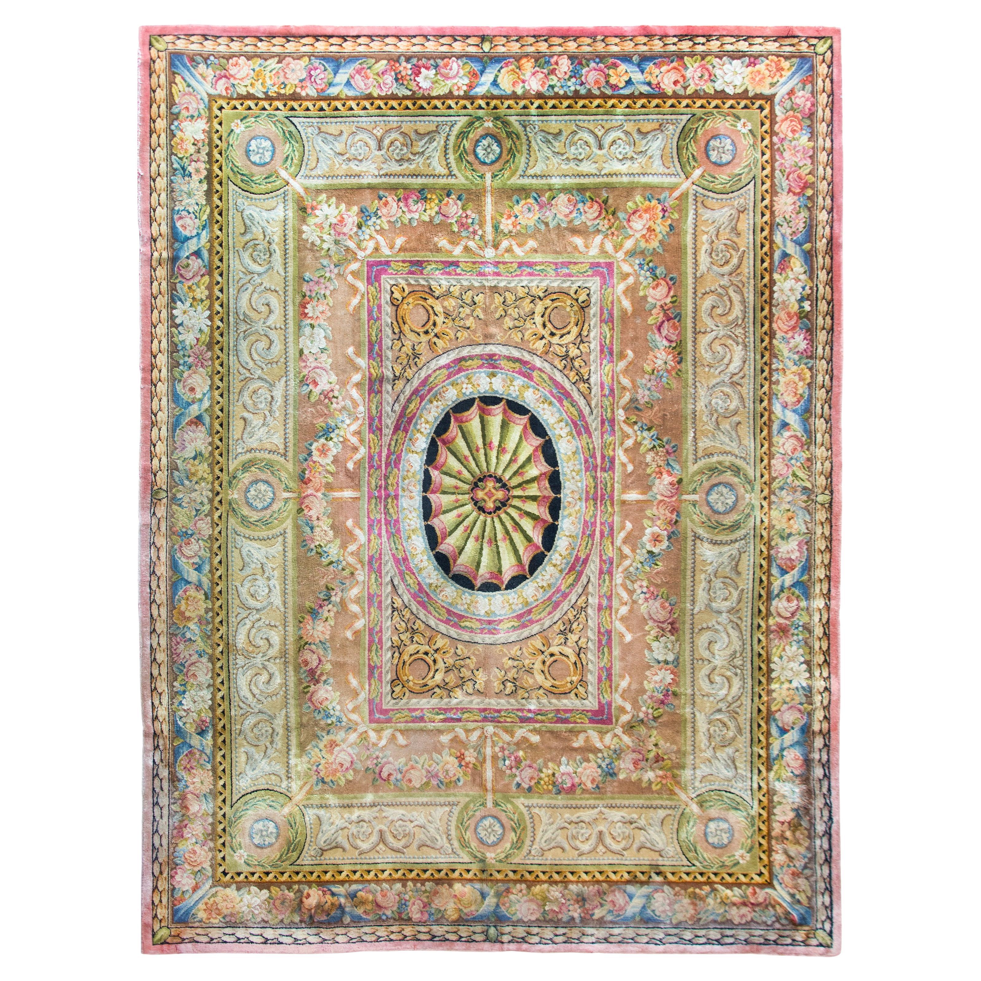 Early 20th Century French Sovannerie Rug For Sale