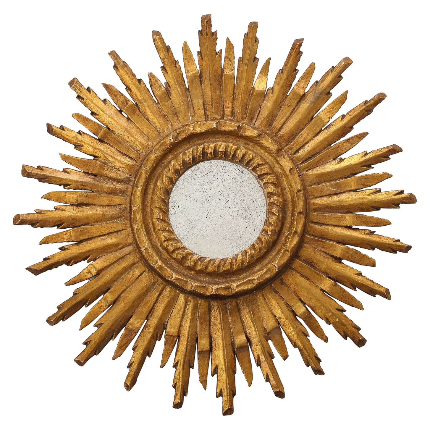 Early 20th Century French Sunburst Mirror