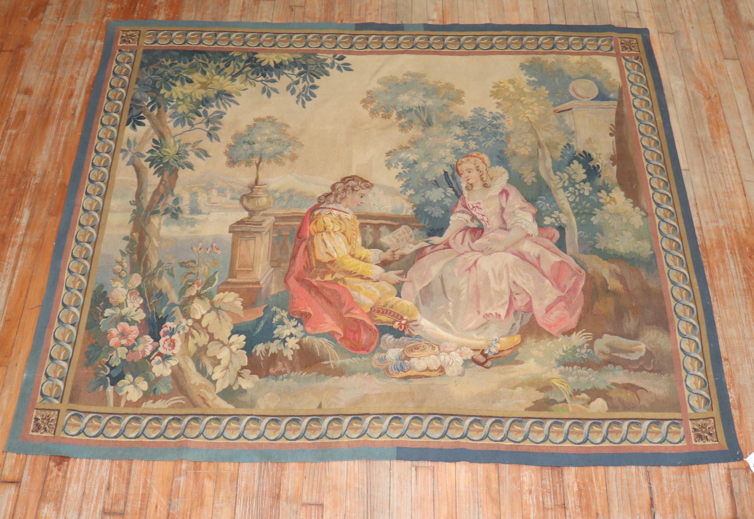 Vienna Secession Early 20th Century French Tapestry For Sale